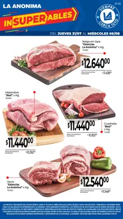 Vista previa La Anonima catálogo válido desde el 31.07.2025