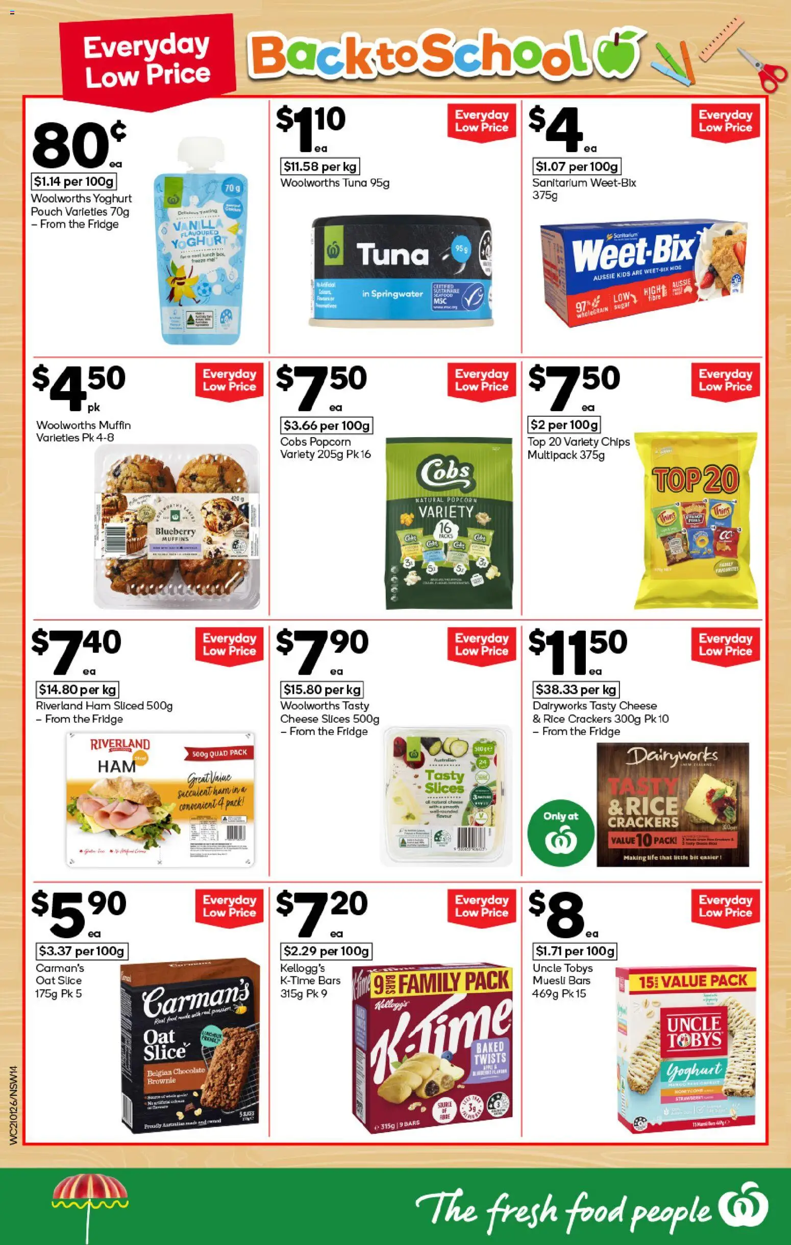 Woolworths catalogue - valid from 21.01.2026 | Page: 14 | Products: Cheese, Chocolate, Muffins, Sugar