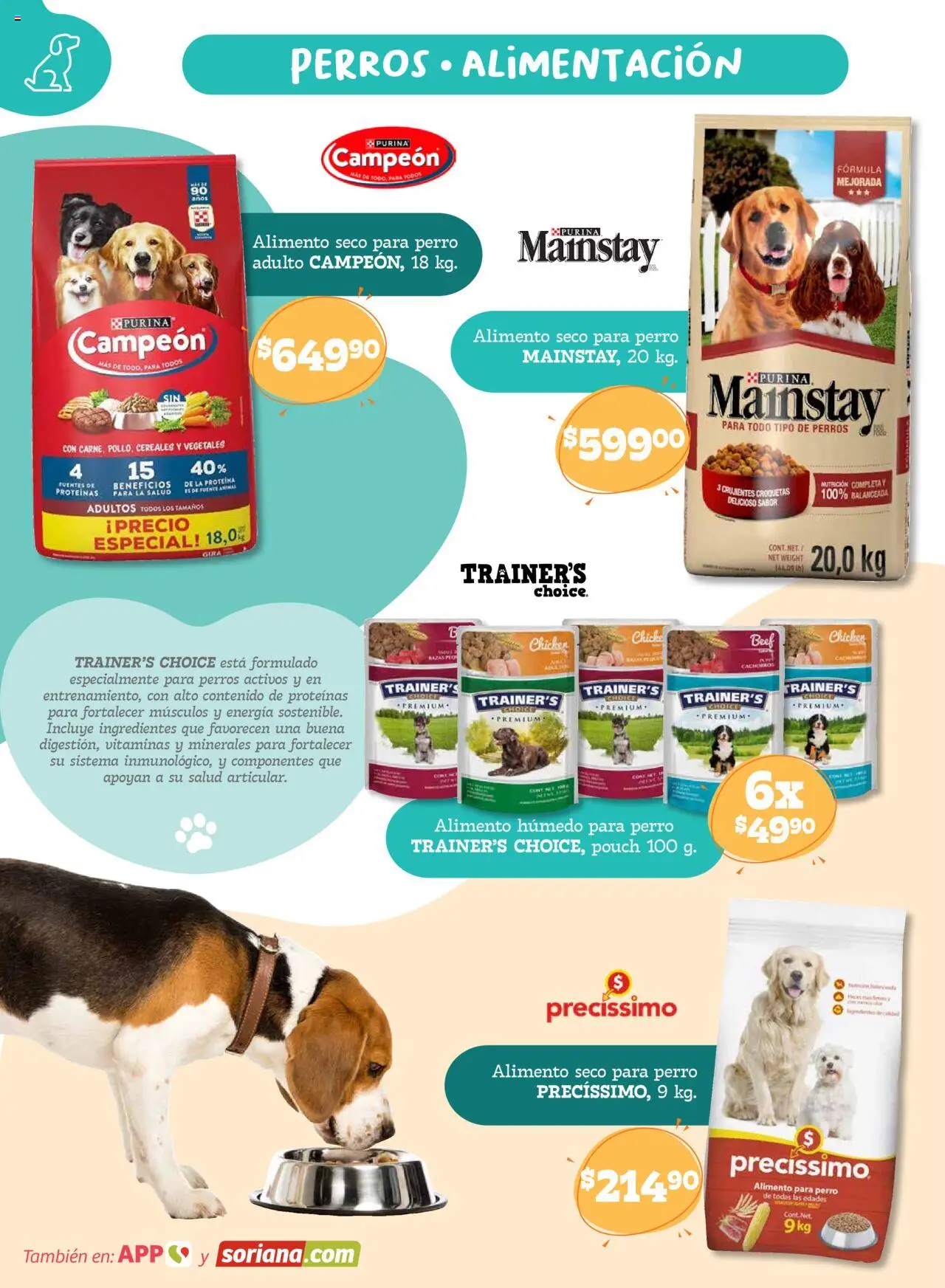 Nuevas ofertas de Soriana válidas en toda la República Mexicana desde el 14.08.2025. ¡Encuentra las mejores ofertas en Soriana - Especial Mascotas Híper Nacional! | Página: 6 | Productos: Fuente, Cereales, Vitaminas