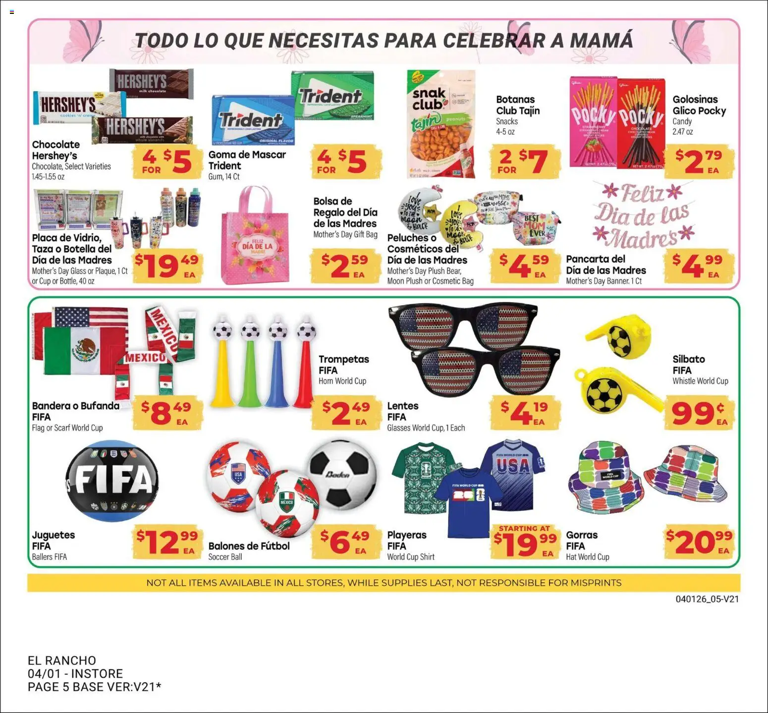 El Rancho Monthly Ad - valid from 01.04.2026 | Page: 5 | Products: Shirt, Cream, Scarf, Bag