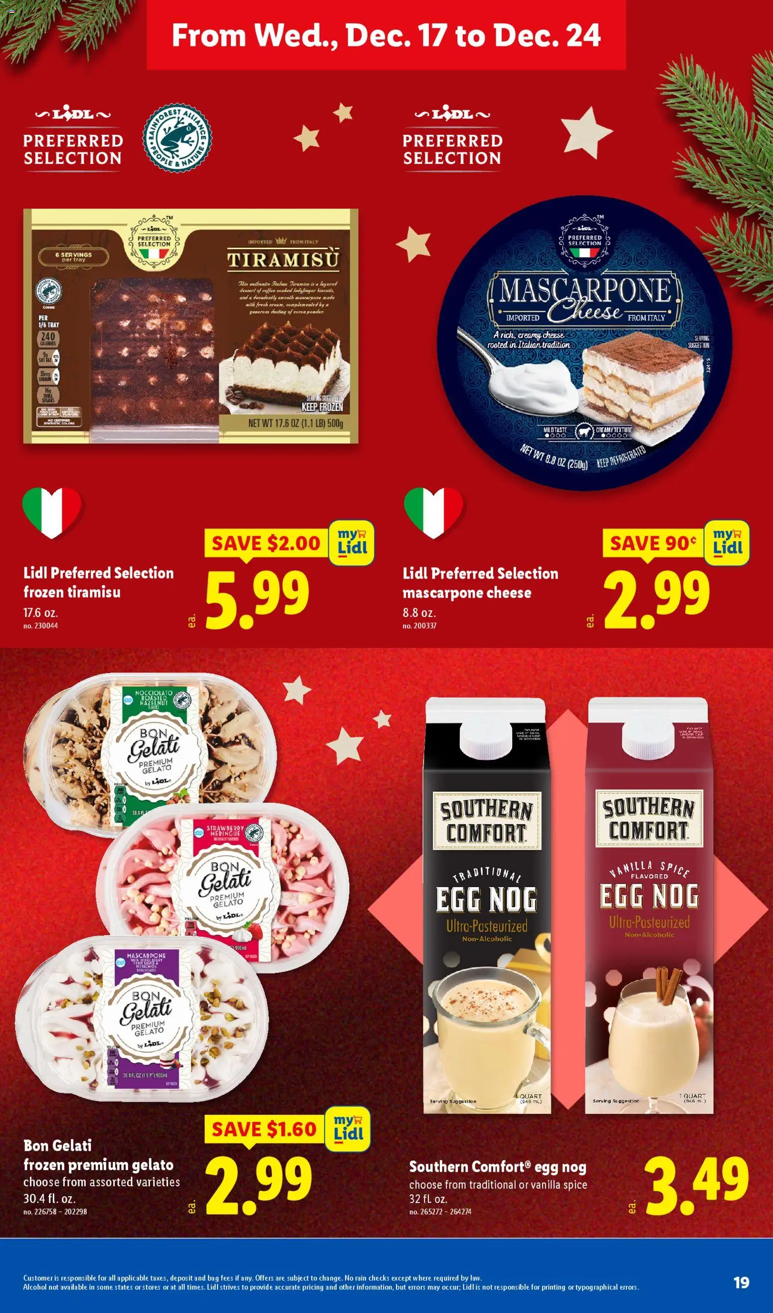 Lidl Weekly Ad - valid from 17.12.2025 | Page: 19 | Products: Cheese, Coffee, Bag
