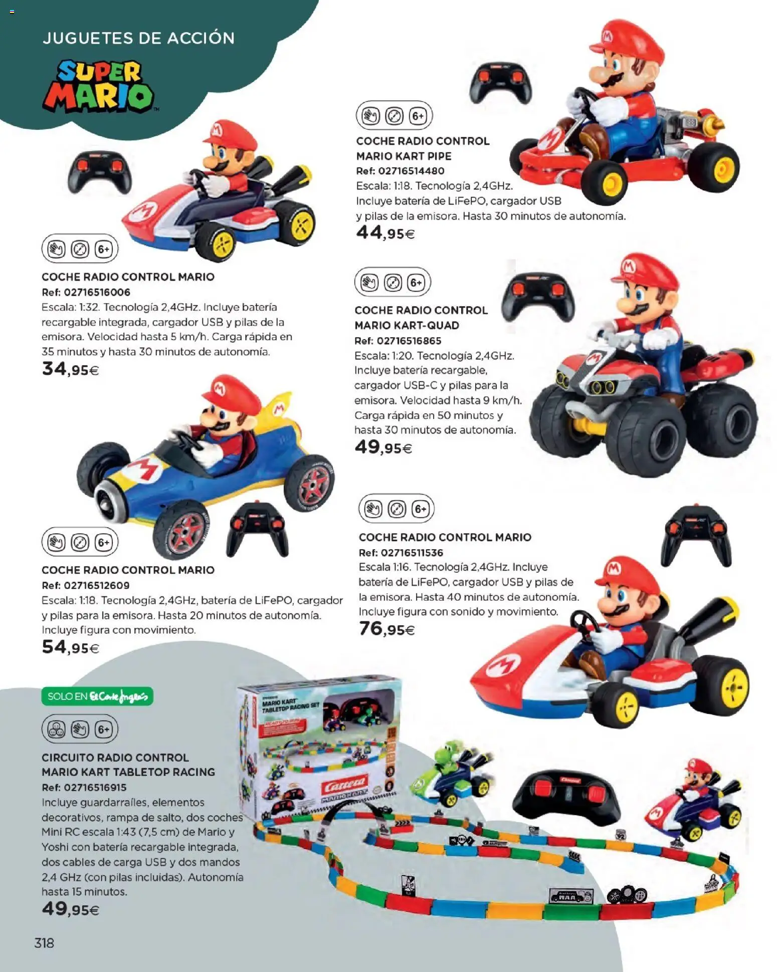 Nuevas ofertas de El Corte Inglés válidas en toda la República Mexicana desde el 27.10.2025. ¡Encuentra las mejores ofertas en El Corte Inglés catálogo Juguetes! | Página: 318 | Productos: Usb, Radio, Cargador, Pilas