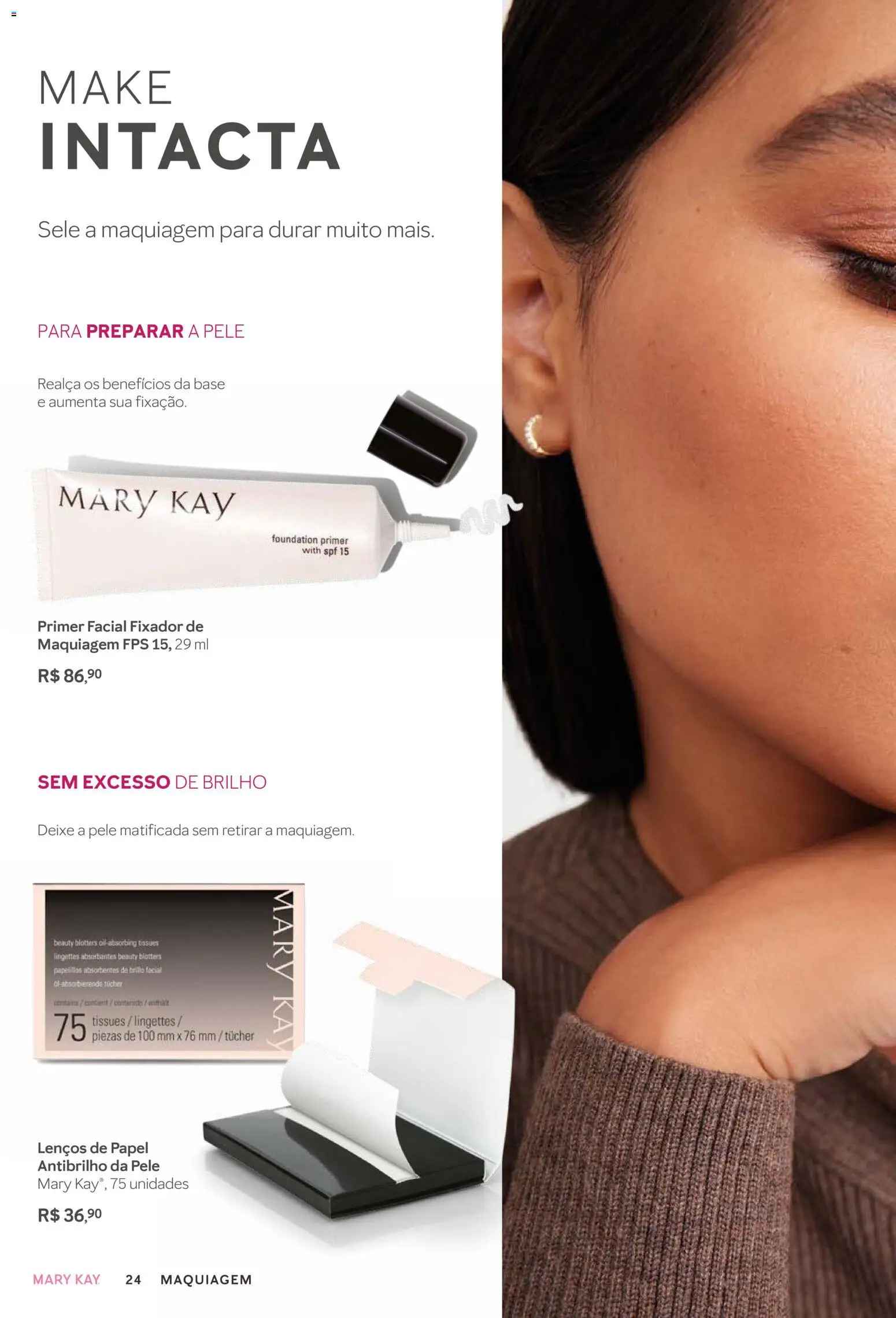 Mary Kay Folheto - válido de 01.01.2026 | Página: 24 | Produtos: Maquiagem, Base, Primer, Fixador