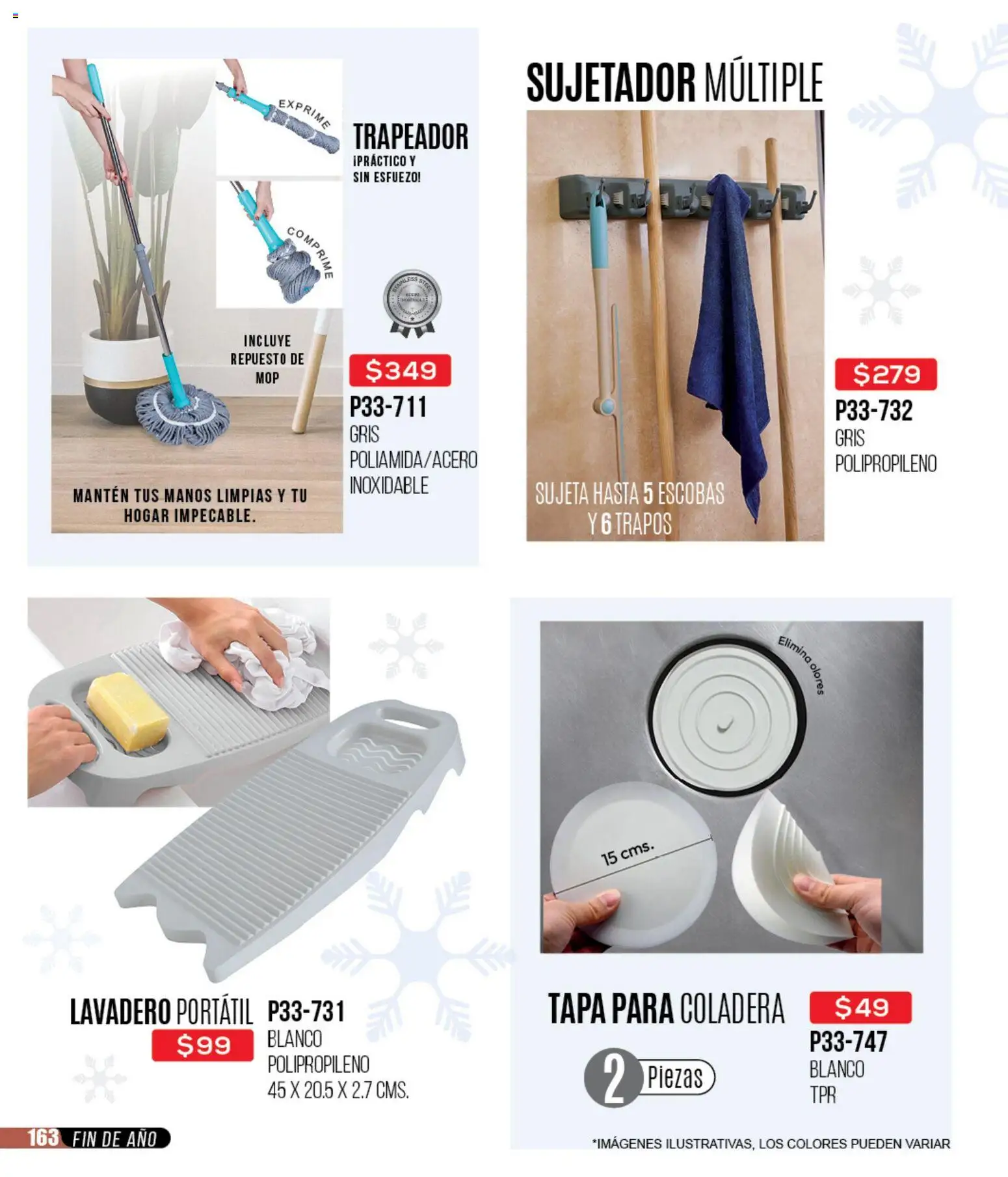 Nuevas ofertas de Cklass válidas en toda la República Mexicana desde el 15.12.2025. ¡Encuentra las mejores ofertas en Cklass catálogo Rebajas fin de año ropa! | Página: 164 | Productos: Lavadero, Trapeador