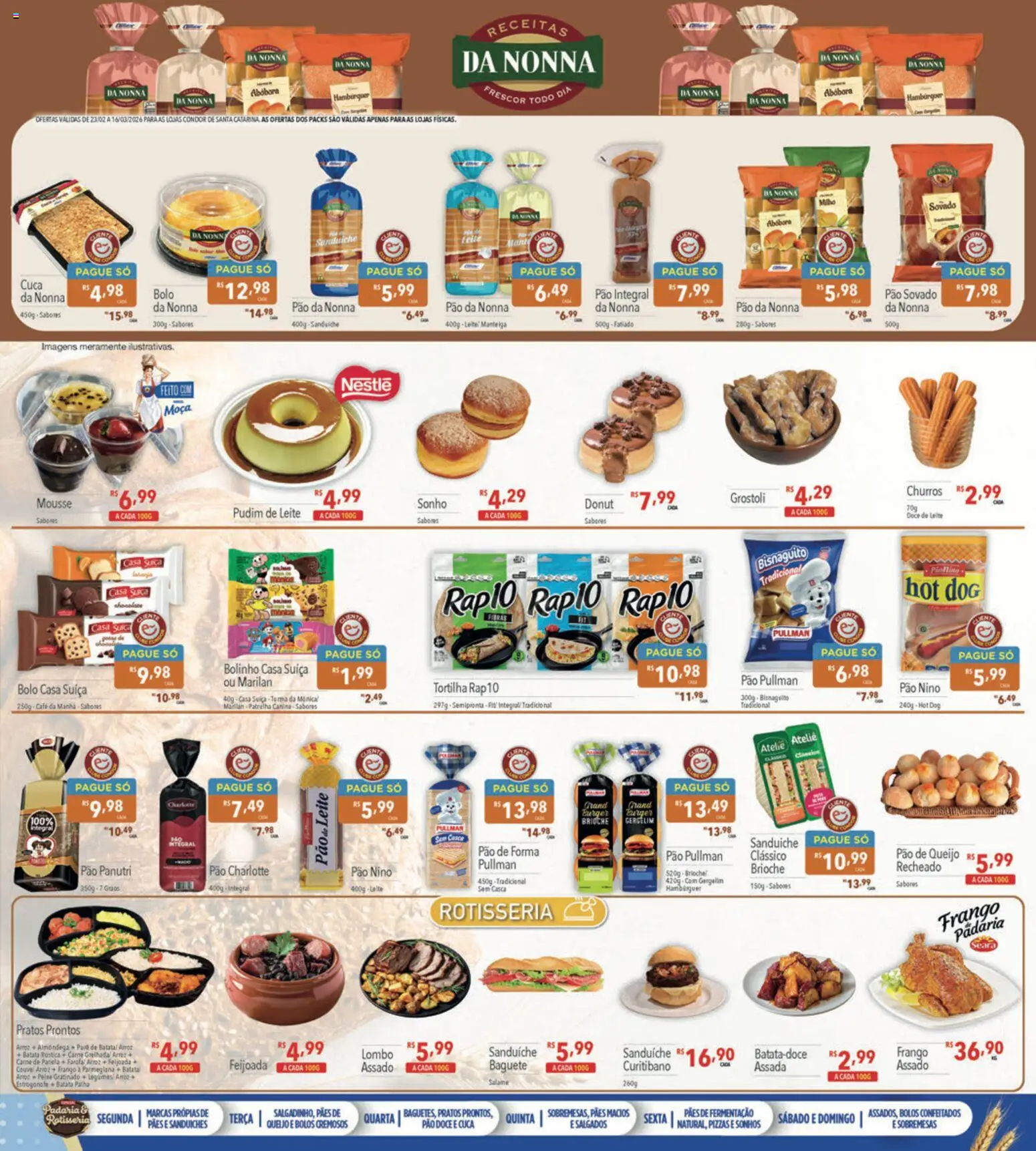 Supermercados Condor Folheto - válido de 23.02.2026 | Página: 11 | Produtos: Lombo, Manteiga, Pão, Chocolate