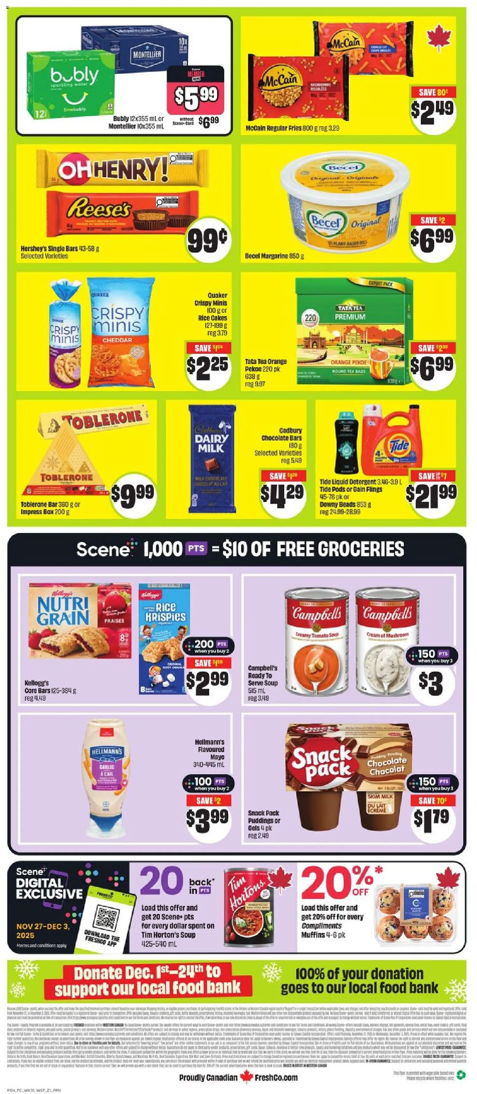FreshCo flyer valid from 27.11.2025 | Page: 2 | Products: Rice, Tea, Box, Milk