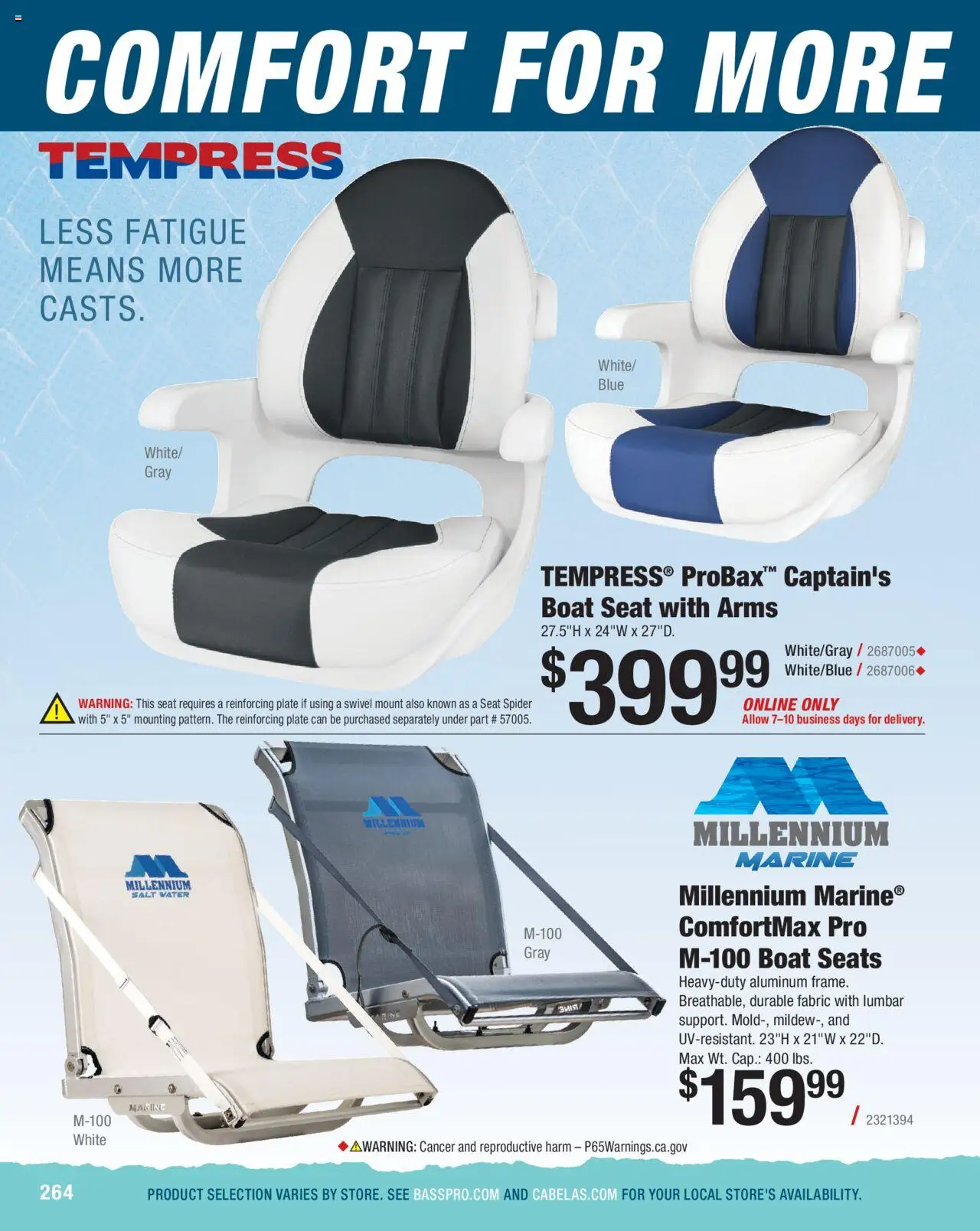 Cabela's Saltwater Specialist 25 - valid from 01.01.2025 | Page: 264 | Products: Swivel, Water, Salt