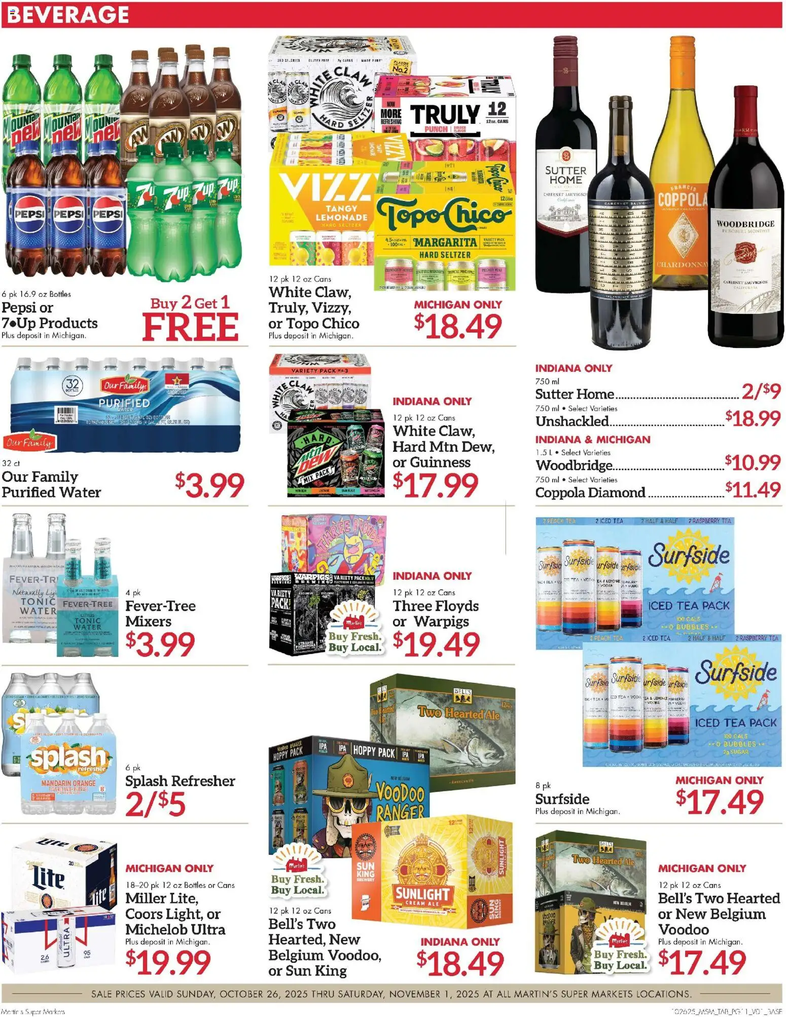 Martin’s Weekly Ad - valid from 26.10.2025 | Page: 11 | Products: Cream, Vodka, Water, Raspberry