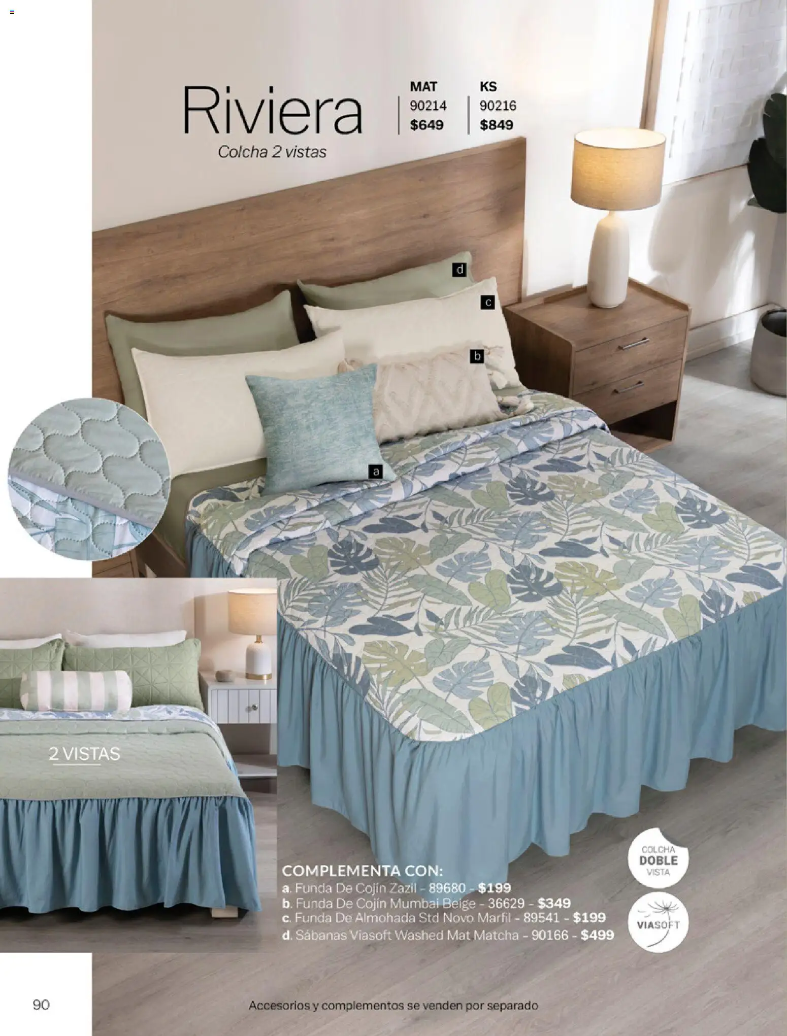 Nuevas ofertas de Vianney válidas en toda la República Mexicana desde el 06.03.2026. ¡Encuentra las mejores ofertas en Vianney catálogo Tu hogar, nuestra pasión! | Página: 92 | Productos: Funda, Funda de almohada, Almohada, Sabanas