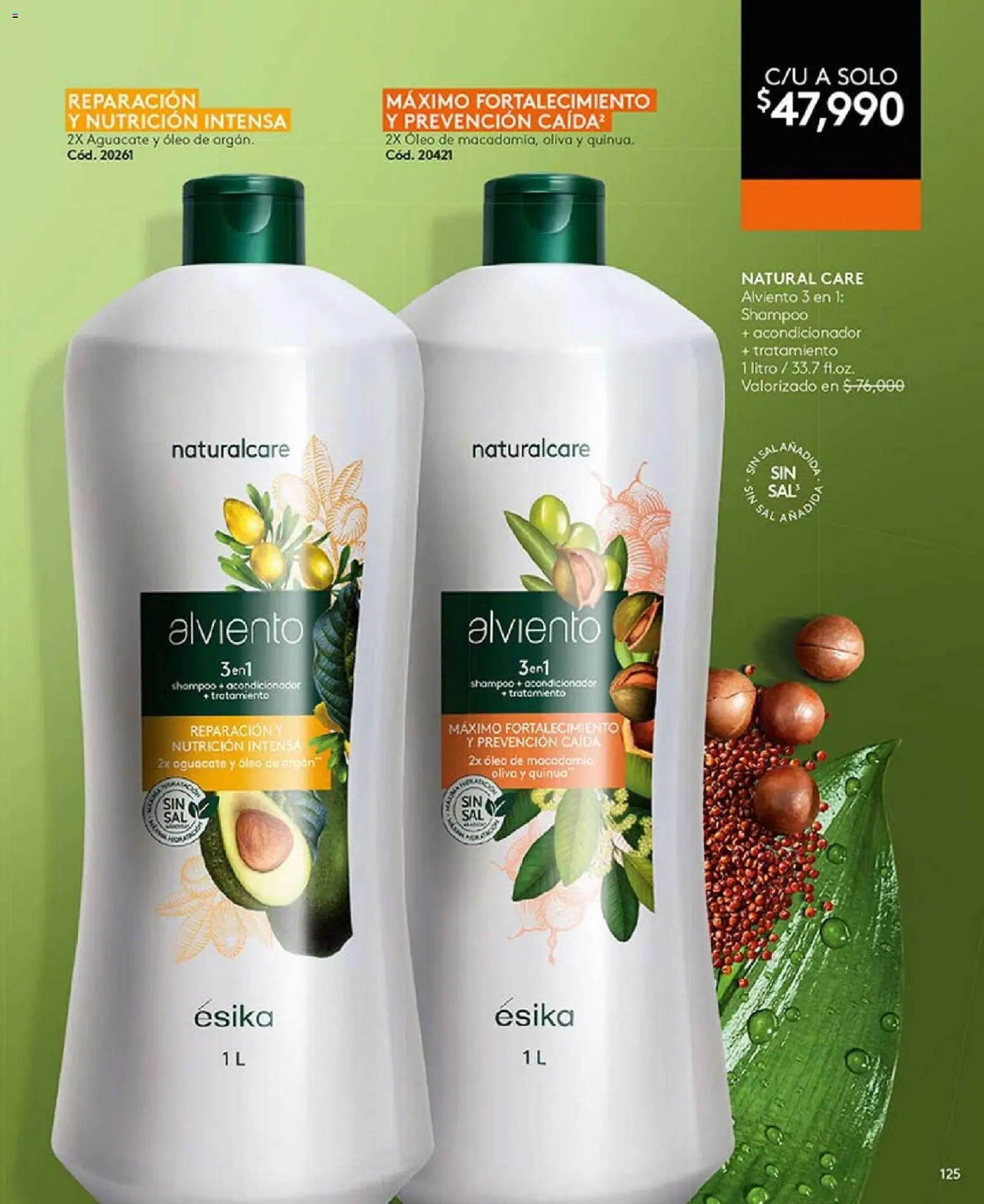 Ésika revista - valida desde el 01.03.2026 | Página: 122 | Productos: Aguacate, Shampoo, Acondicionador, Oliva