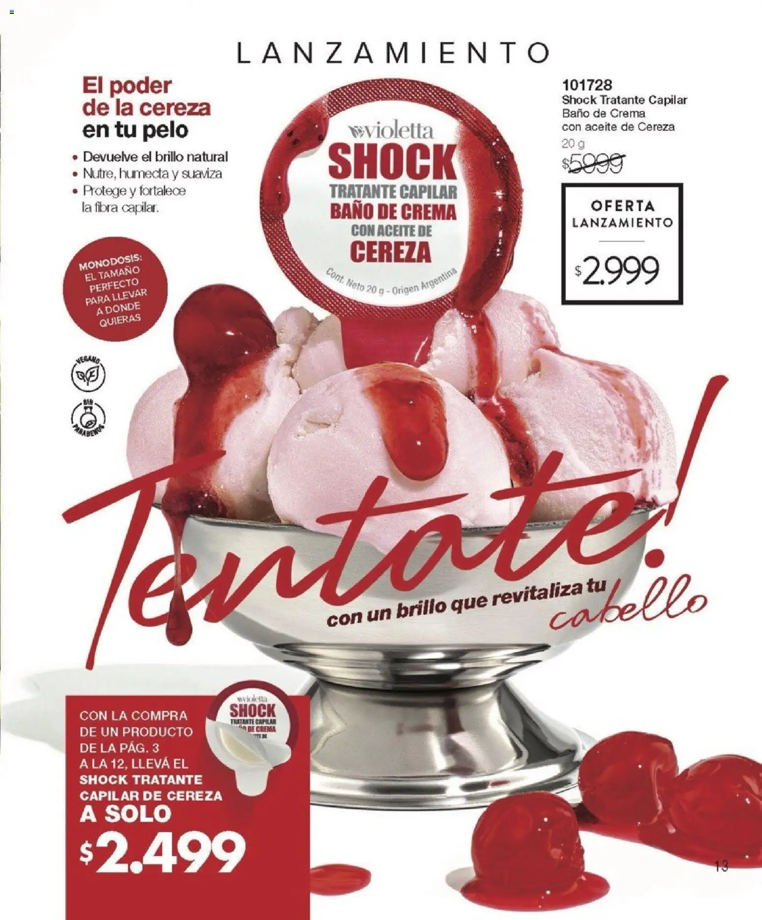 Violetta catálogo │ válido desde el 01.02.2026 | Página: 13 | Productos: Aceite, Brillo, Baño de crema, Crema