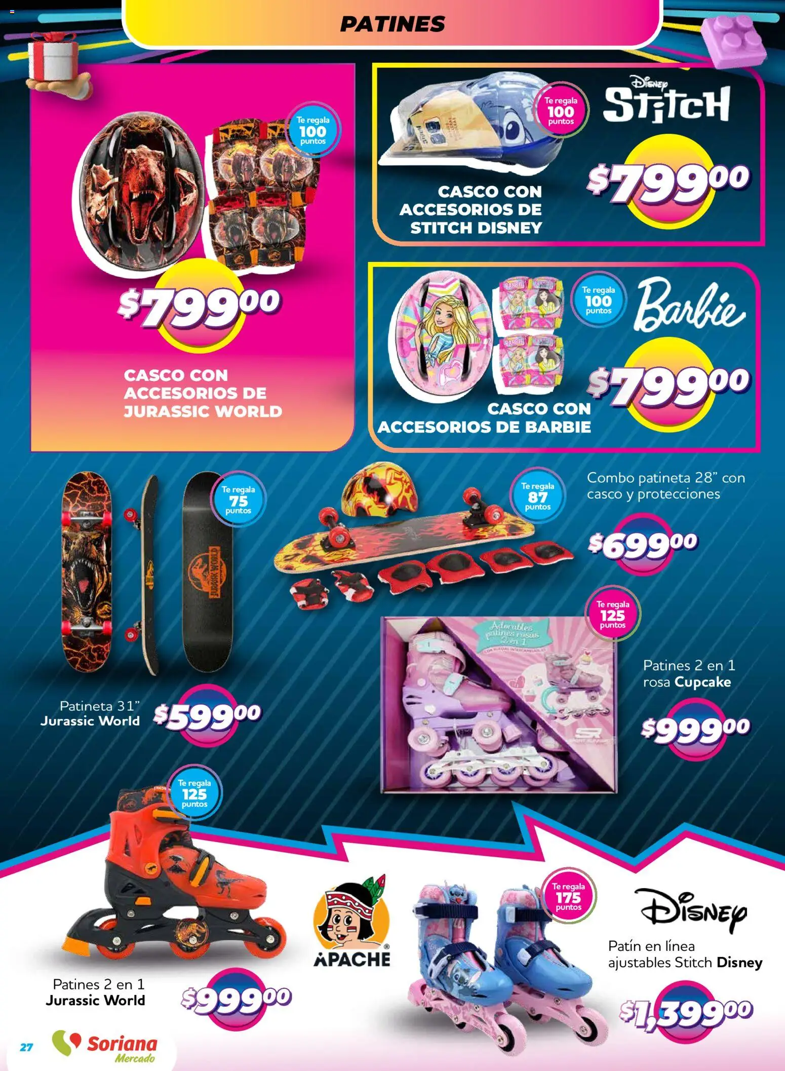 Nuevas ofertas de Soriana válidas en toda la República Mexicana desde el 27.11.2025. ¡Encuentra las mejores ofertas en Soriana - Reino de los Juguetes Mercado Nacional! | Página: 27