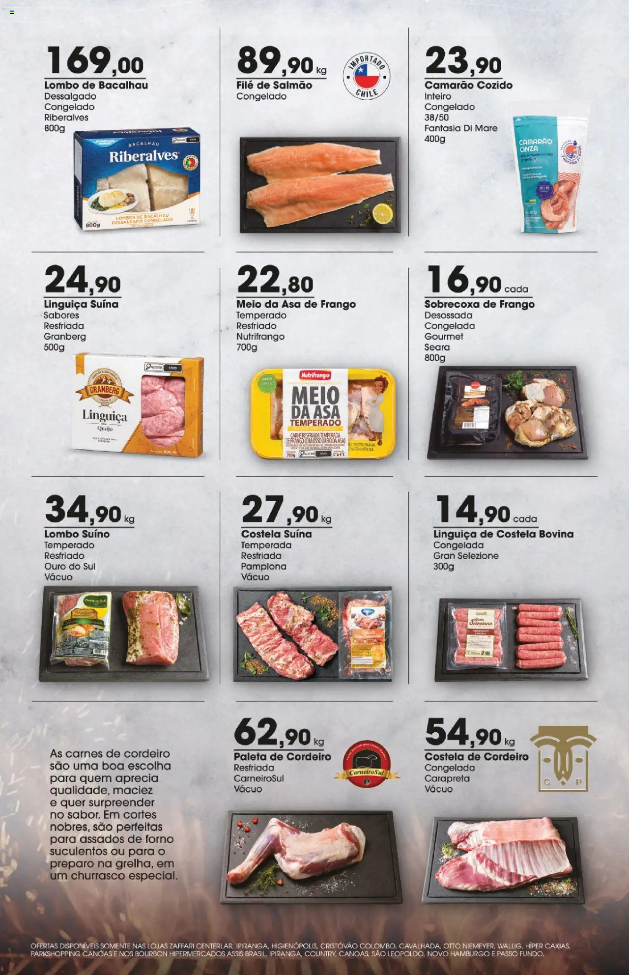 Zaffari Folheto - válido de 11.09.2025 | Página: 4 | Produtos: Bacalhau, Queijo, Fantasia, Carne