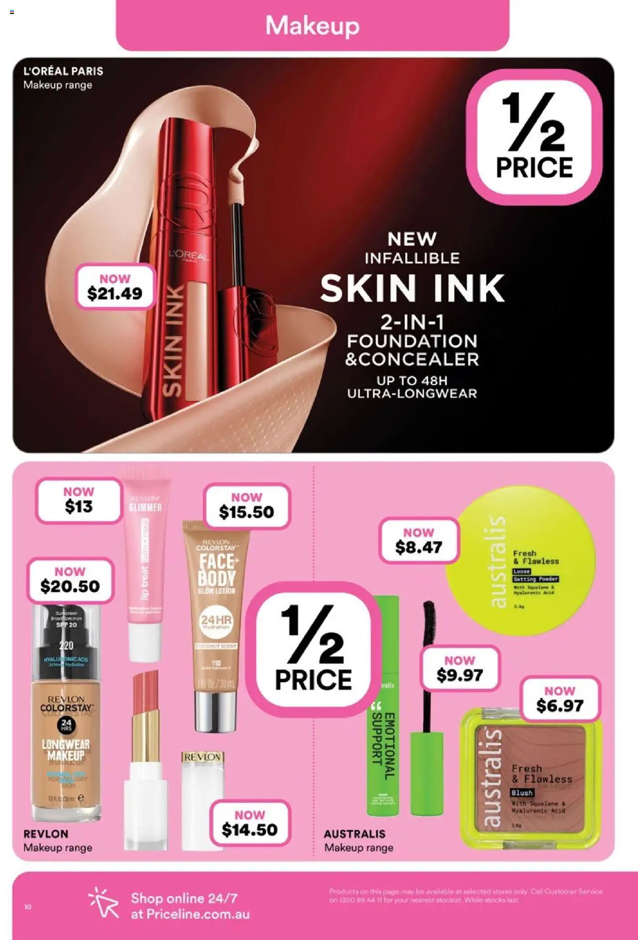 Priceline Pharmacy catalogue - valid from 16.10.2025 | Page: 10 | Products: Powder, Mask, Lotion, Makeup