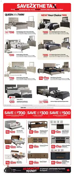 Preview of Tepperman's weekly flyer / circulaire from shop Tepperman's valid from 26.12.2025 | Page: 4 | Products: PC, Tv, Bed, Mattress