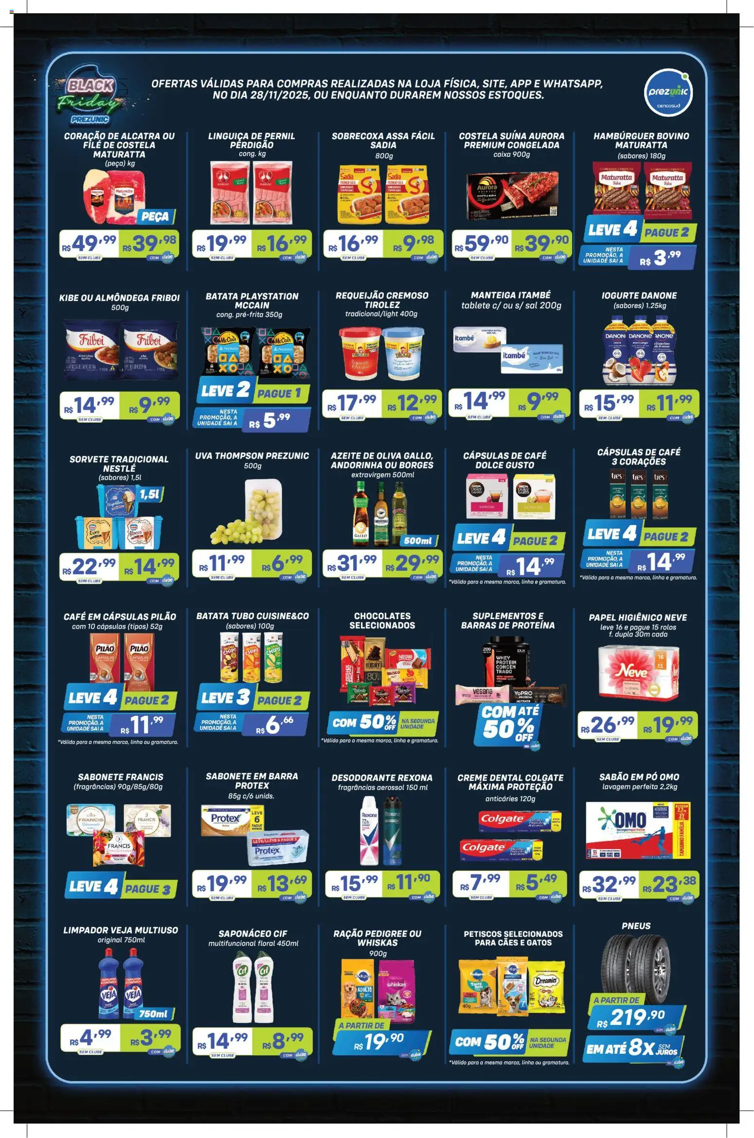 Prezunic Folheto - válido de 28.11.2025 | Página: 2 | Produtos: Pó, Creme, Hambúrguer, Playstation