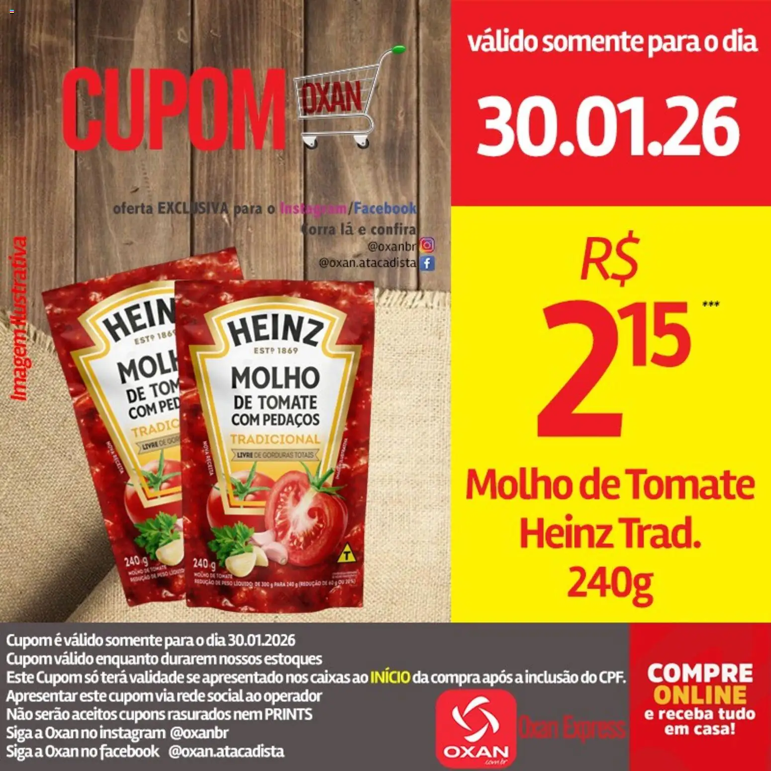 Oxan Atacadista Folheto - válido de 30.01.2026 | Página: 20 | Produtos: Molho de tomate