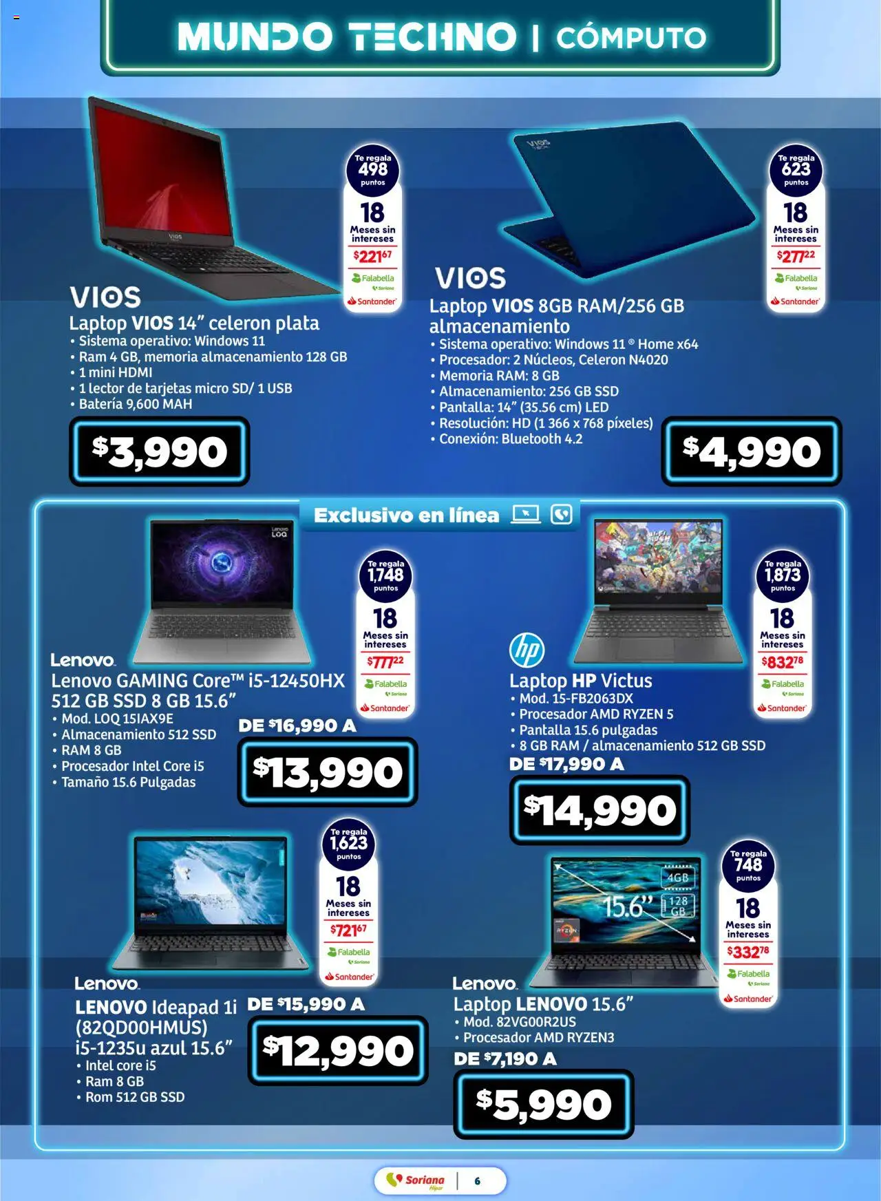 Nuevas ofertas de Soriana válidas en toda la República Mexicana desde el 28.08.2025. ¡Encuentra las mejores ofertas en Soriana - Mundo Techno Súper Nacional! | Página: 7 | Productos: Usb, Té, Batería