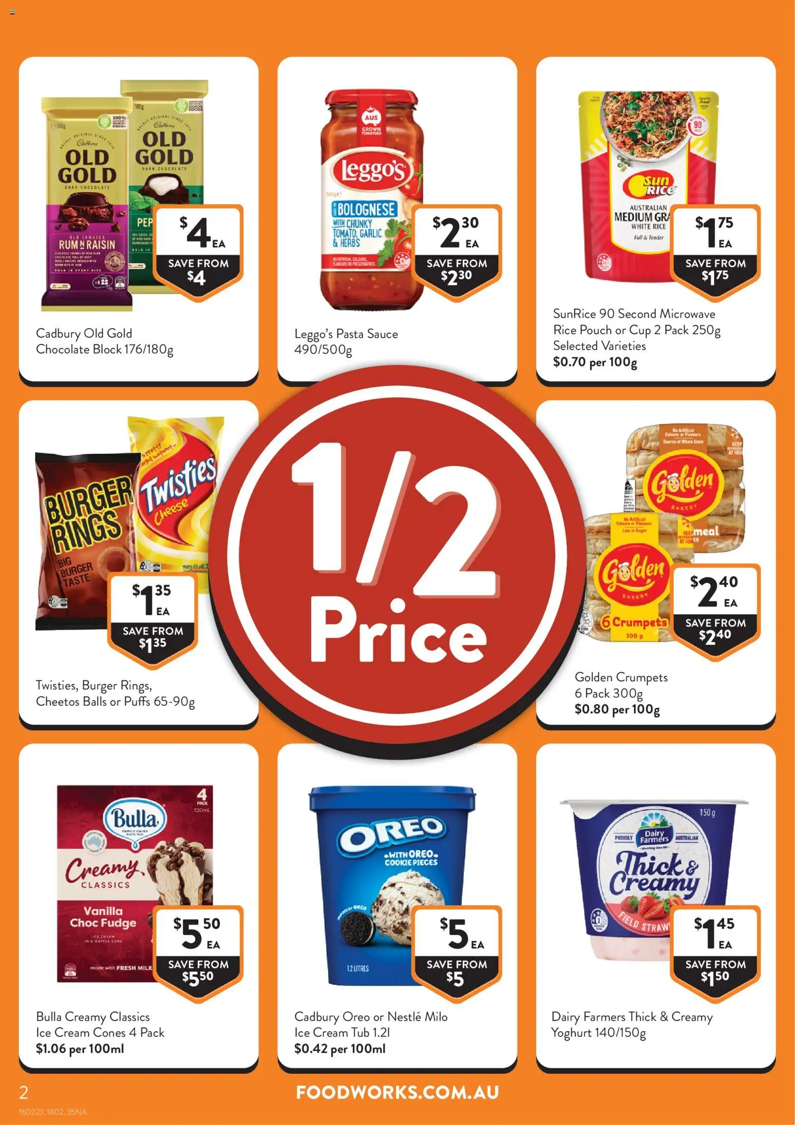 Foodworks catalogue - valid from 18.02.2026 | Page: 2 | Products: Crumpets, Cheese, Rum, Microwave