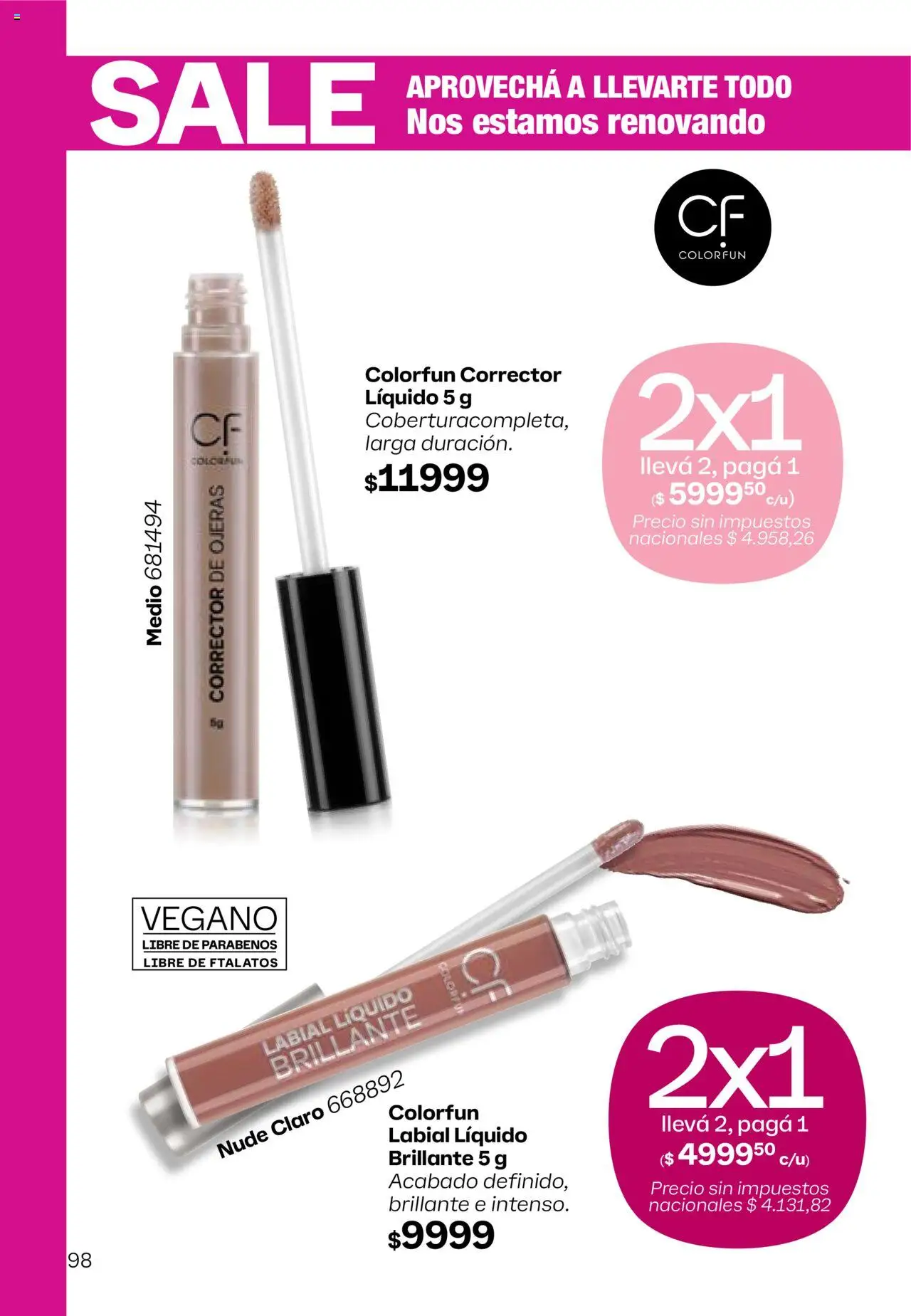 Tupperware Folleto │ válido desde el 11.08.2025 | Página: 99 | Productos: Corrector de ojeras