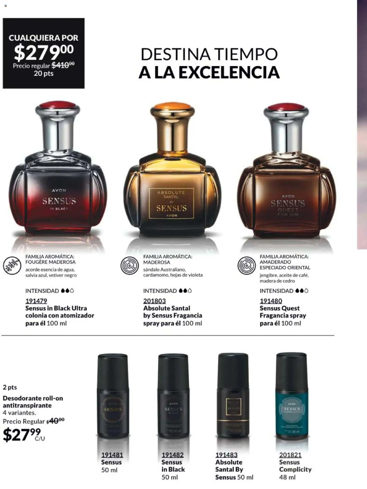 Nuevas ofertas de AVON válidas en toda la República Mexicana desde el 20.02.2026. ¡Encuentra las mejores ofertas en AVON campaña 4 2026! | Página: 64 | Productos: Desodorante, Antitranspirante, Aceite, Fragancia