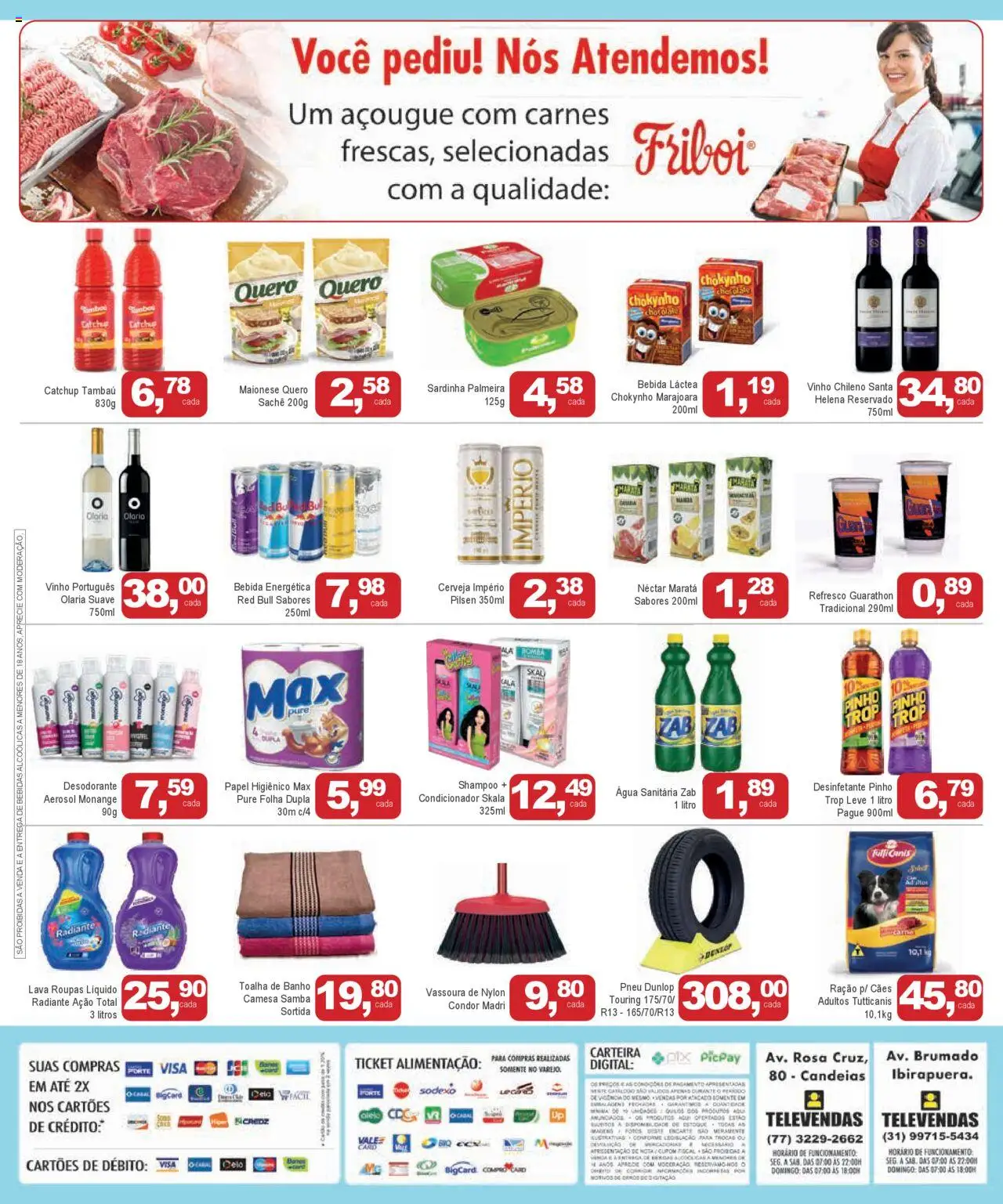 Mineirão Atacarejo Folheto - válido de 25.08.2025 | Página: 2 | Produtos: Shampoo, Condicionador, Cama, Vinho