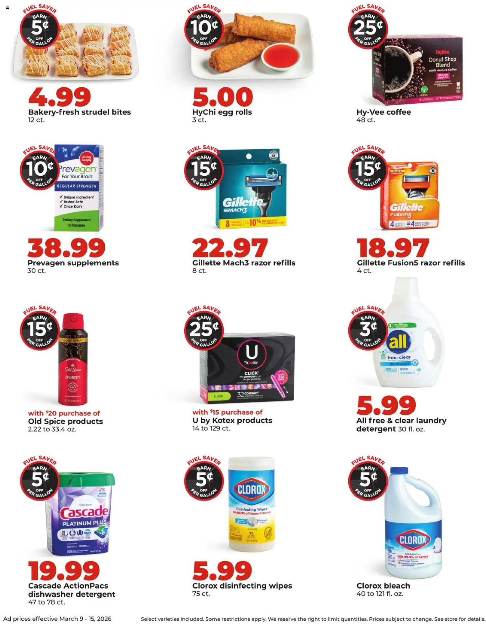 HyVee Weekly Ad - valid from 09.03.2026 | Page: 9 | Products: Safe, Coffee, Detergent, Dishwasher