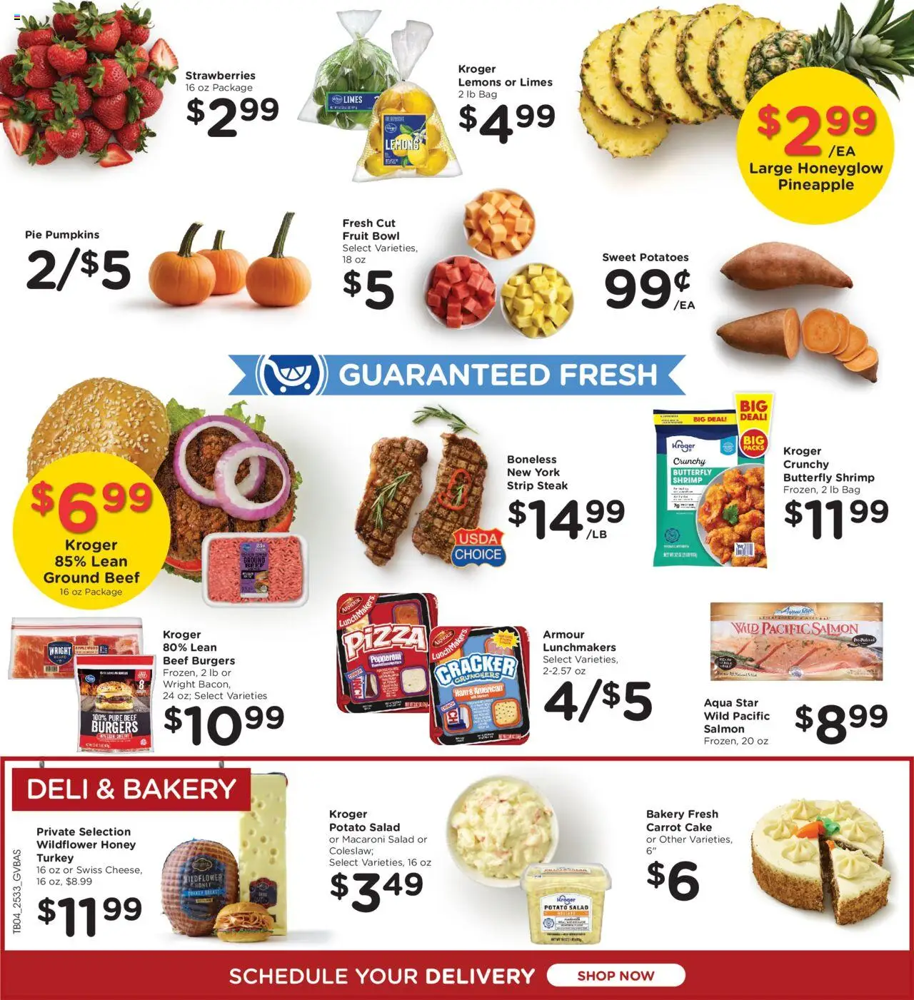 Kroger Weekly Ad - valid from 17.09.2025 | Page: 8 | Products: Strawberries, Salad, Potatoes, Bag