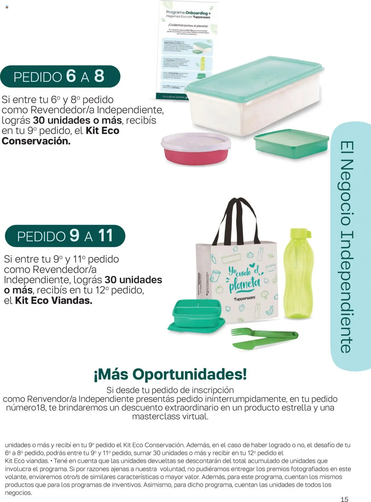 Tupperware - Manual de Bienvenida │ válido desde el 15.09.2025 | Página: 15 | Productos: Caso, Té
