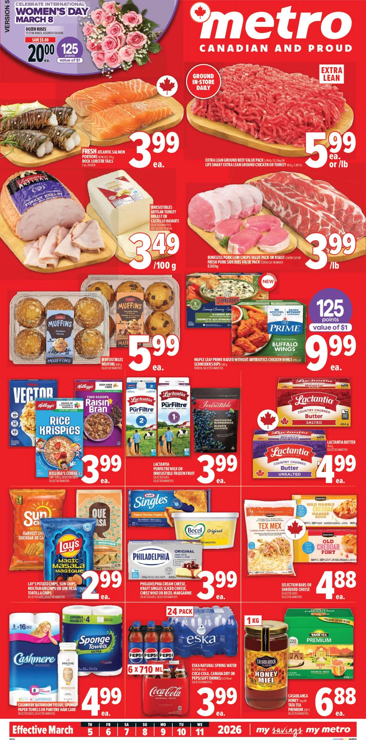 Metro flyer valid from 05.03.2026 | Page: 2 | Products: Rice, Butter, Cheese, Chicken