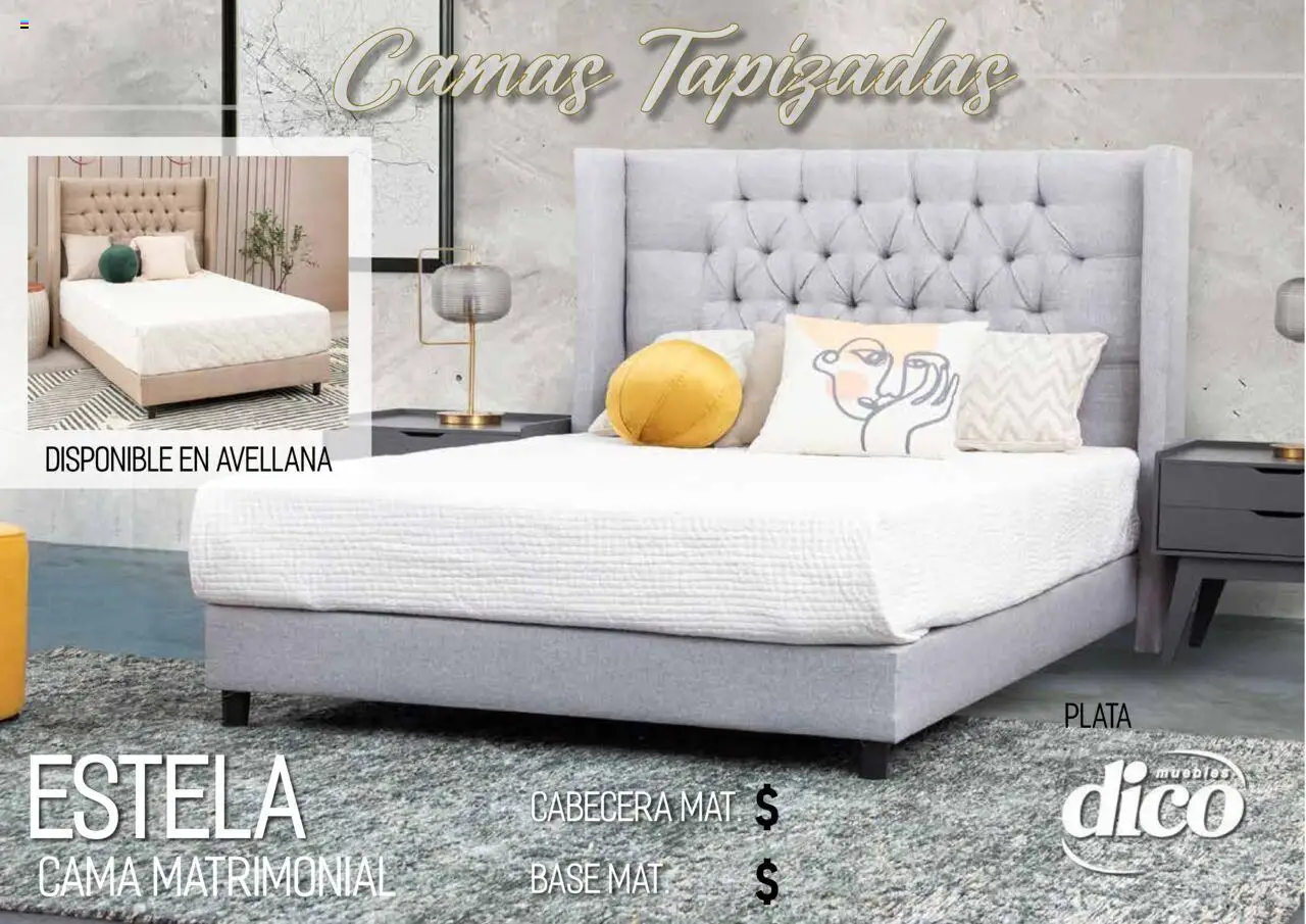 Nuevas ofertas de Muebles Dico válidas en toda la República Mexicana desde el 25.09.2025. ¡Encuentra las mejores ofertas en Muebles Dico - Catálogo Camas Topazidas! | Página: 44 | Productos: Cabecera, Cama