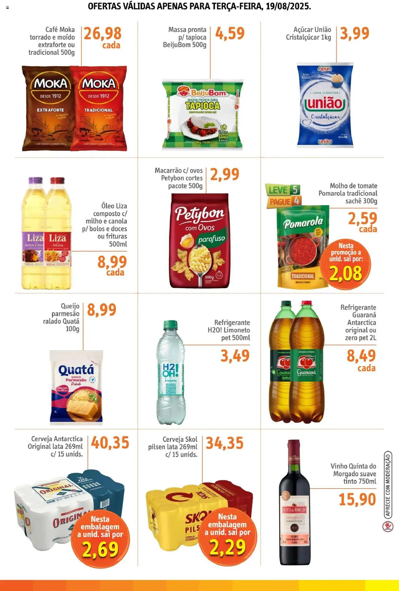 Sonda Folheto - válido de 19.08.2025 | Página: 3 | Produtos: Óleo, Café, Doces, Massa