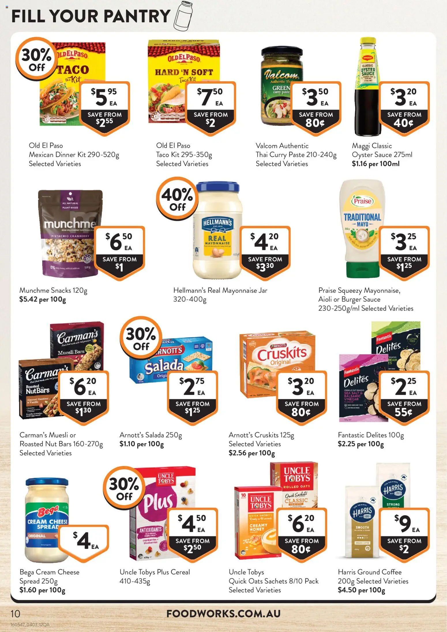 Foodworks catalogue - valid from 04.03.2026 | Page: 10 | Products: Coffee, Honey, Cereal, Cream