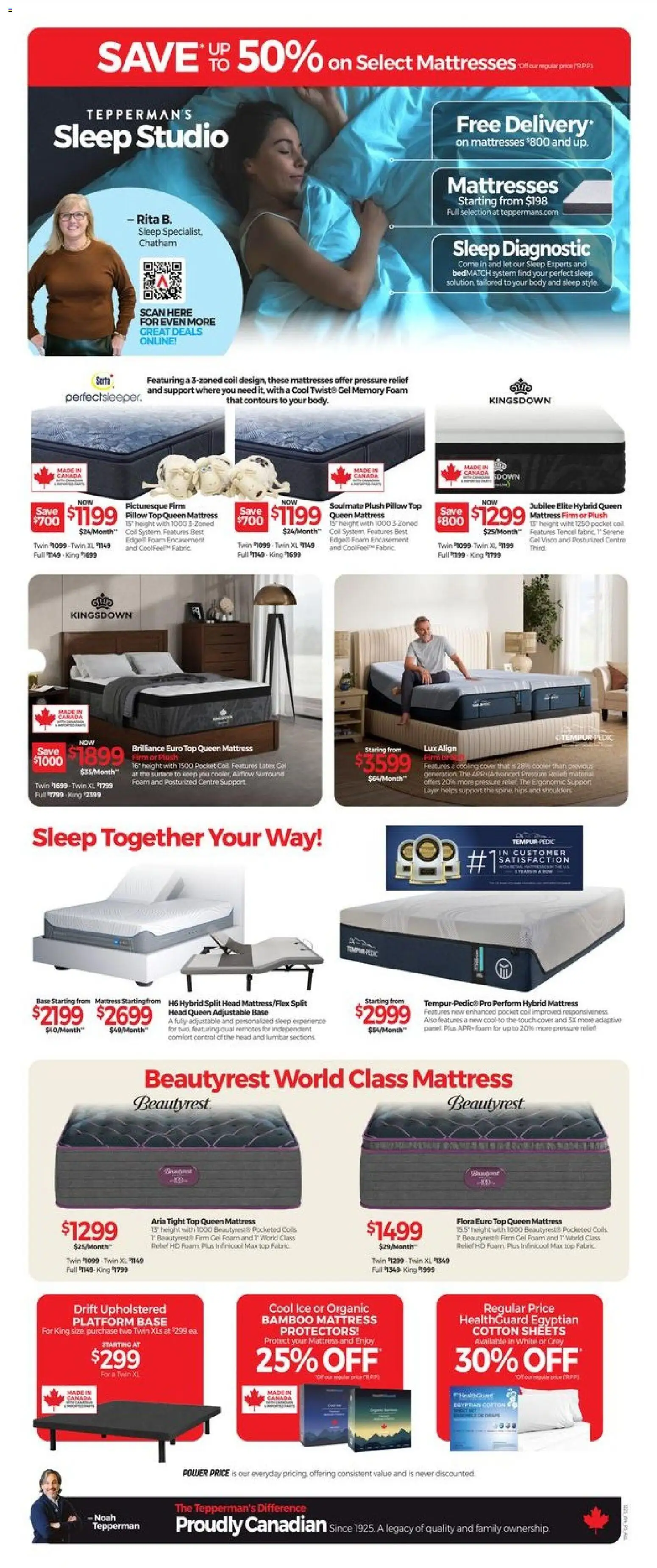 Tepperman's flyer valid from 26.12.2025 | Page: 5 | Products: Mattress, Pillow
