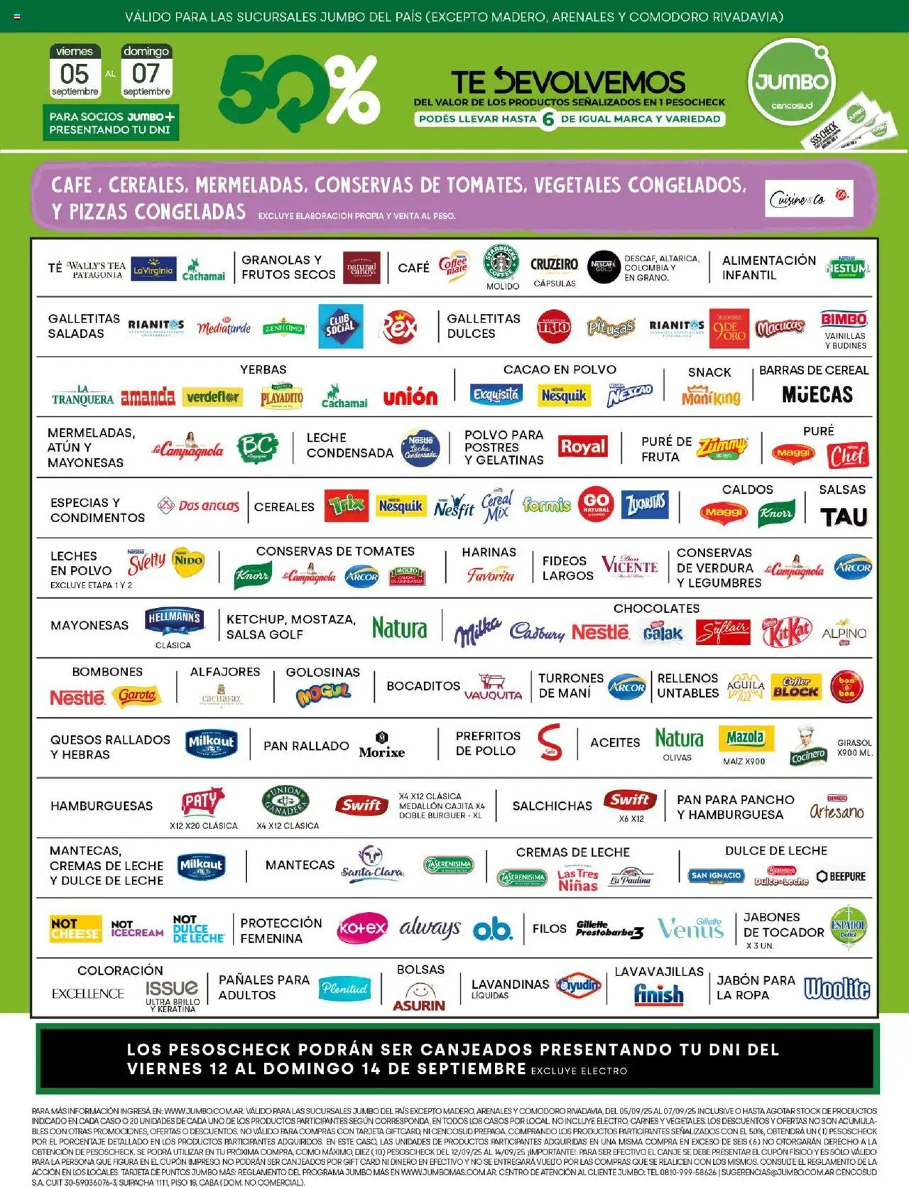 Jumbo ofertas │ válido desde el 05.09.2025 | Página: 4 | Productos: Maiz, Salsa Golf, Leche, Fideos