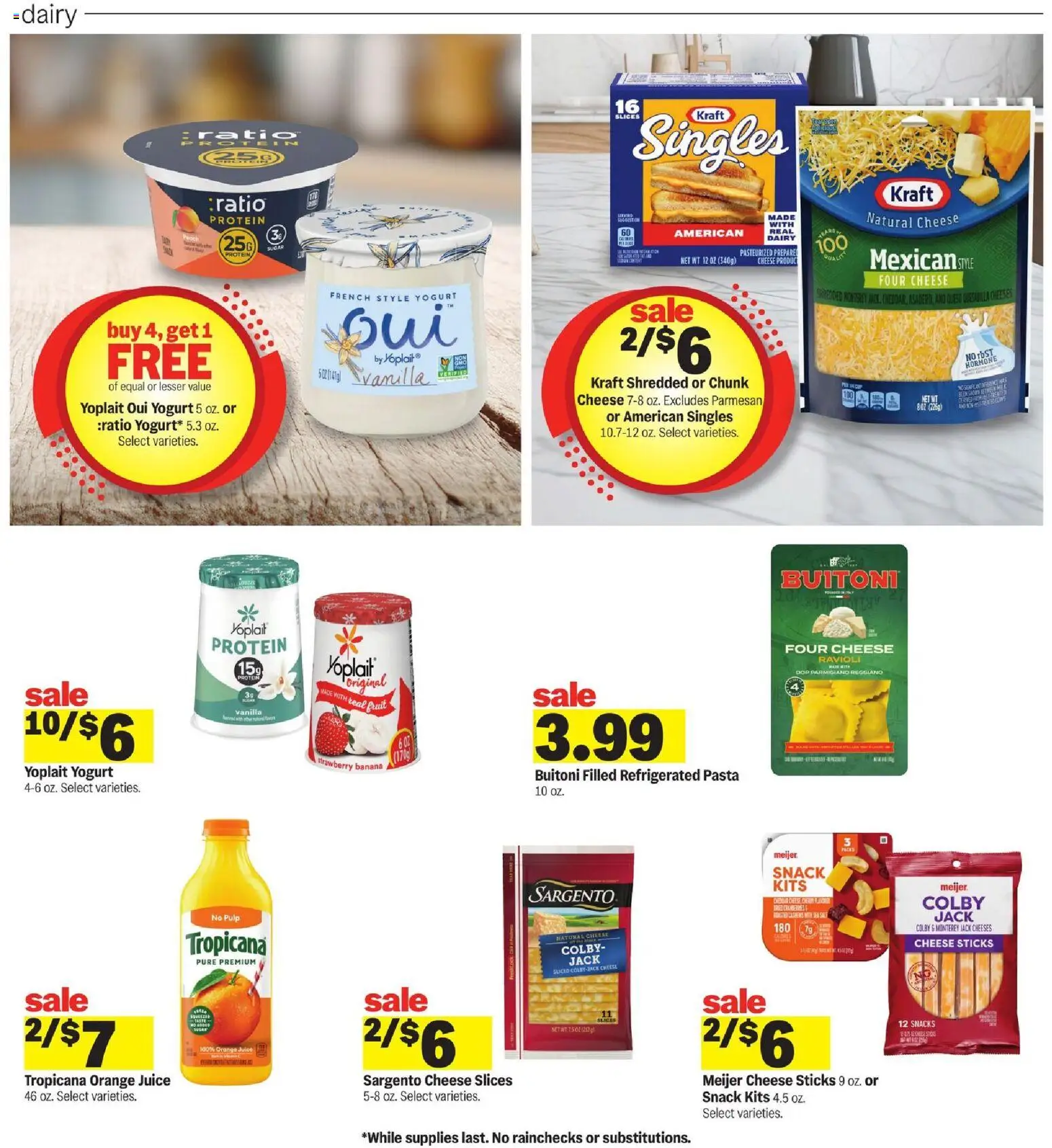 Meijer Weekly Ad - valid from 08.04.2026 | Page: 8 | Products: Cheese, Yogurt, Juice, Sugar