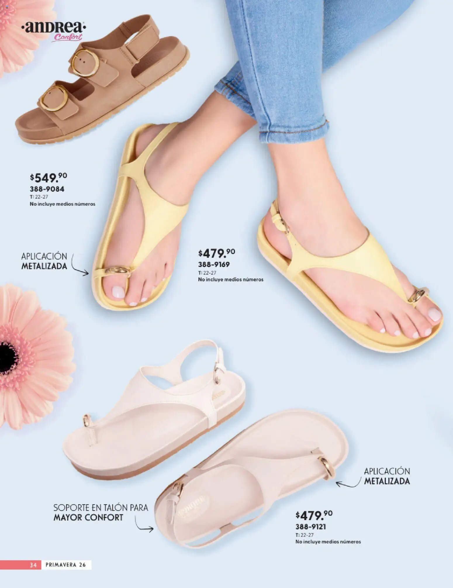 Nuevas ofertas de Andrea válidas en toda la República Mexicana desde el 25.01.2026. ¡Encuentra las mejores ofertas en Andrea catálogo Calzado Confort ! | Página: 34