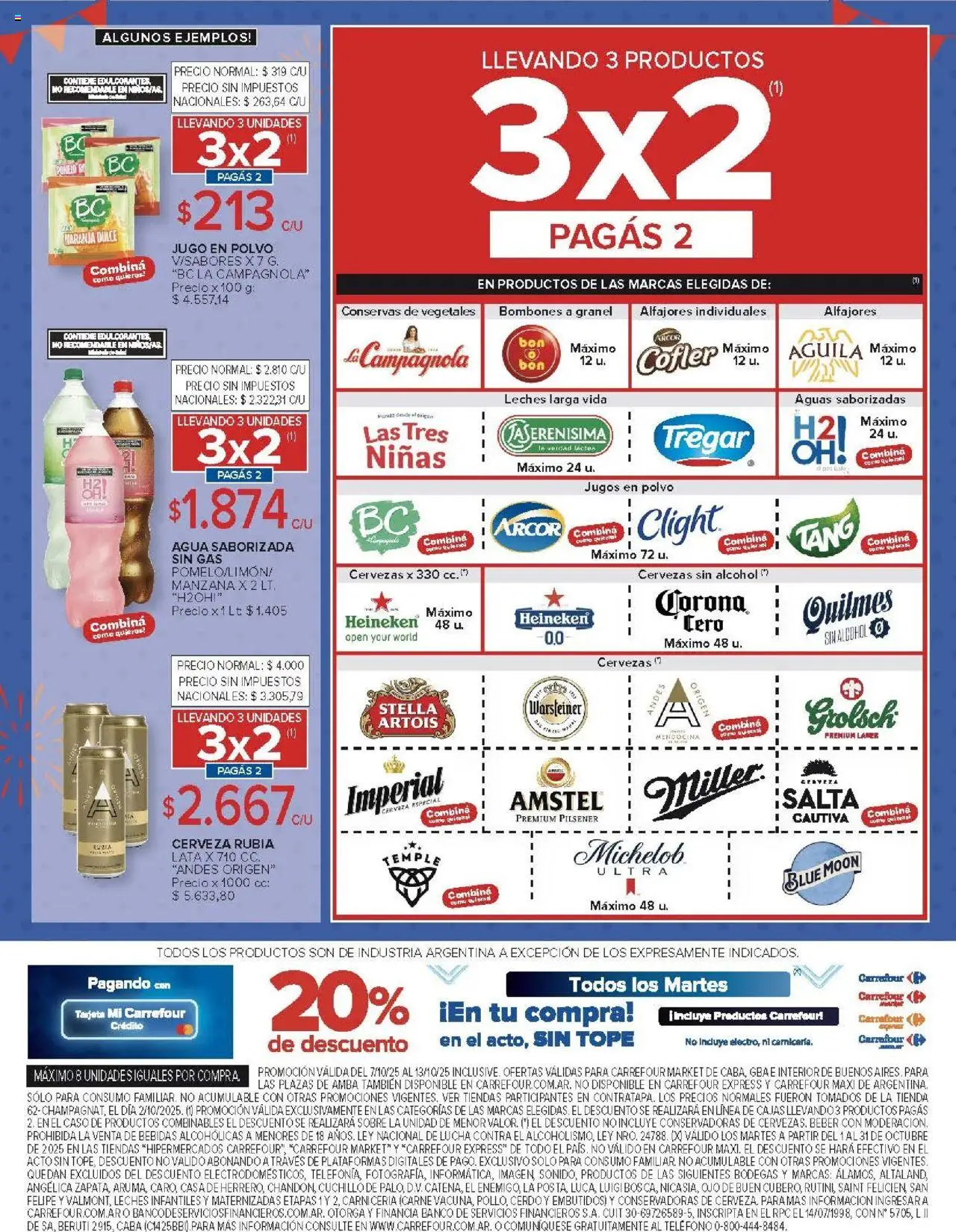 Carrefour ofertas │ válido desde el 07.10.2025 | Página: 37 | Productos: Edulcorante, Manzana, Agua, Cerdo