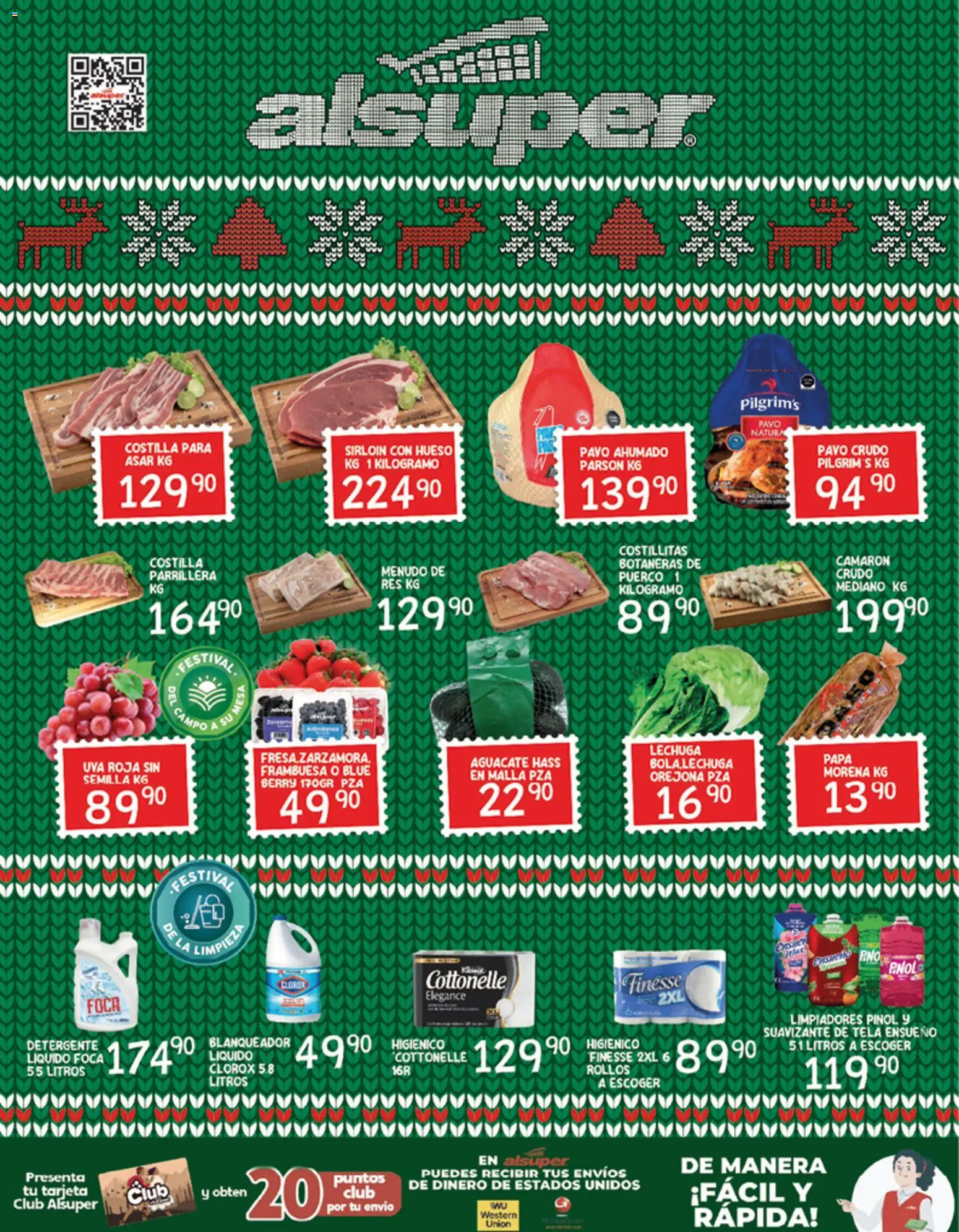Nuevas ofertas de Alsuper válidas en toda la República Mexicana desde el 26.12.2025. ¡Encuentra las mejores ofertas en Alsuper folleto Chihuahua Capital! | Página: 8 | Productos: Aguacate, Uva, Res, Suavizante