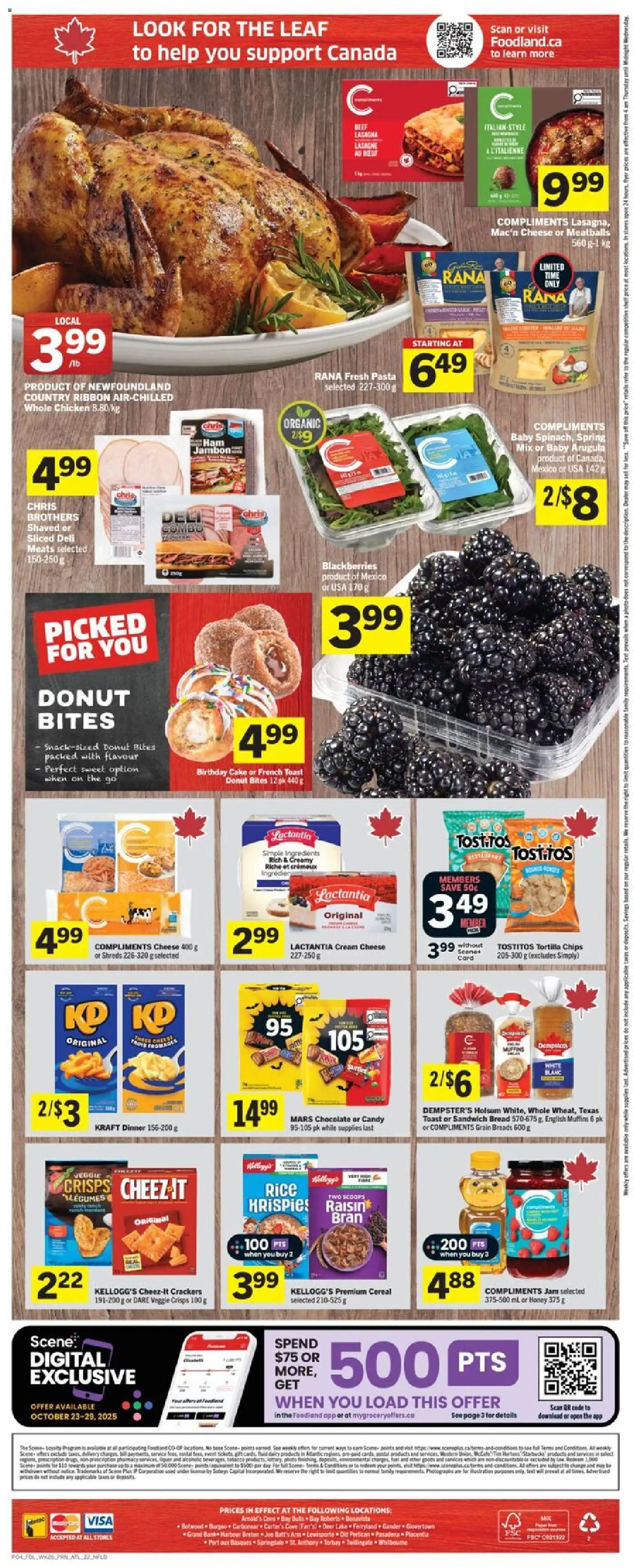Foodland flyer valid from 23.10.2025 | Page: 2 | Products: Rice, Beef, Cream, Cheese
