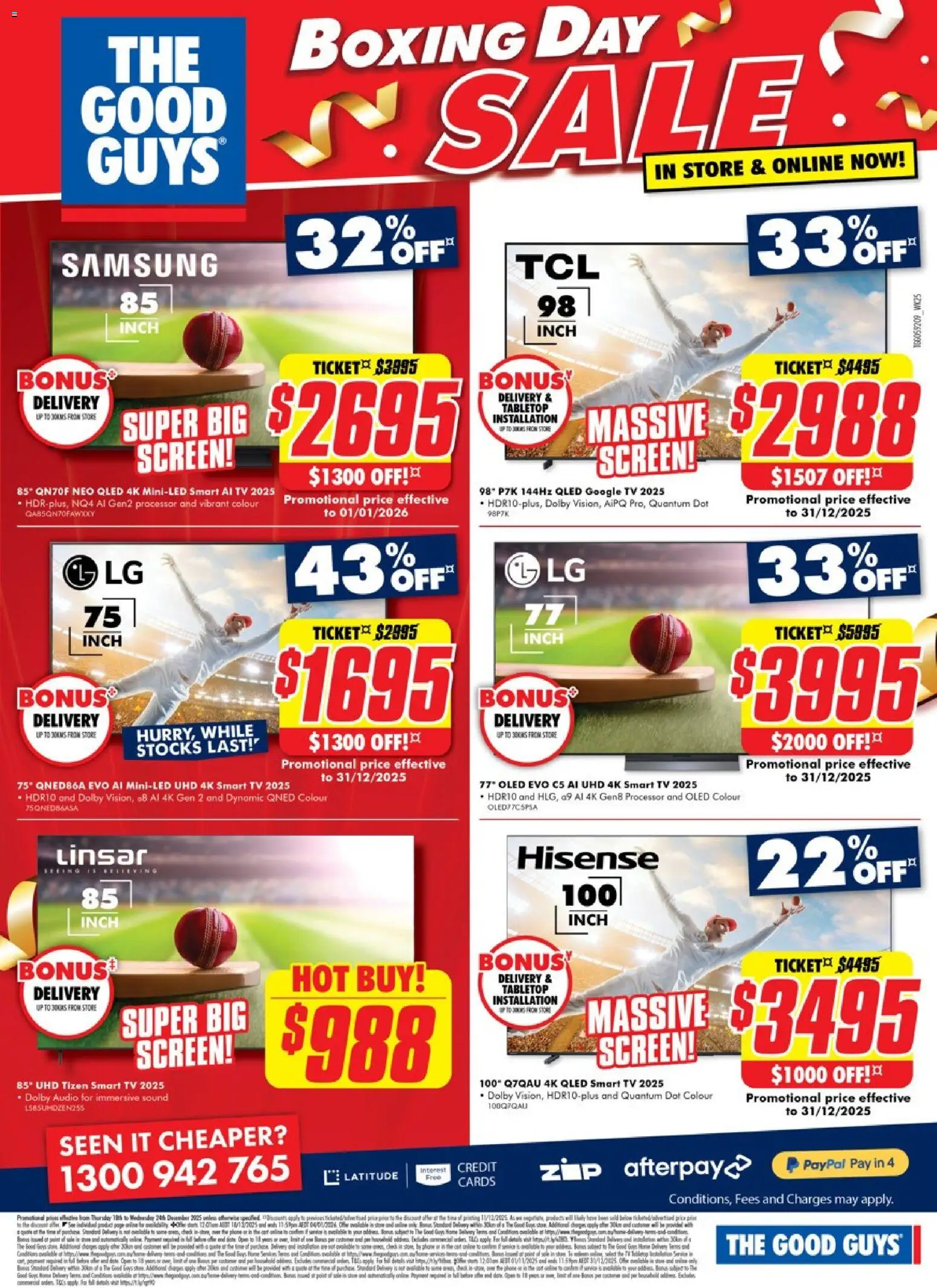 The Good Guys catalogue - valid from 17.12.2025 | Page: 2 | Products: Tv, Audio, Smart tv, Screen