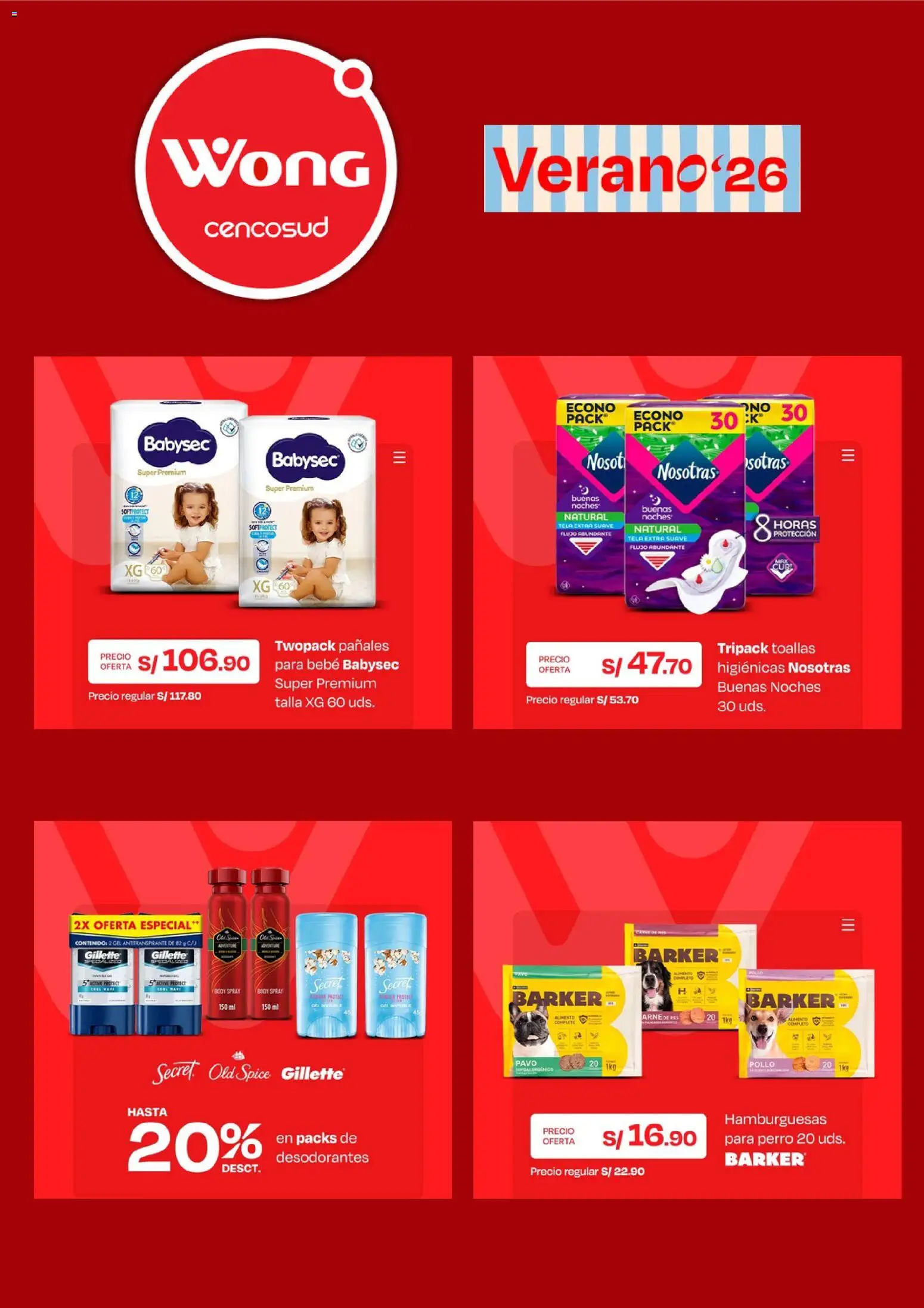 Catálogo Wong válido desde 30.03.2026 | Página: 3 | Productos: Antitranspirante