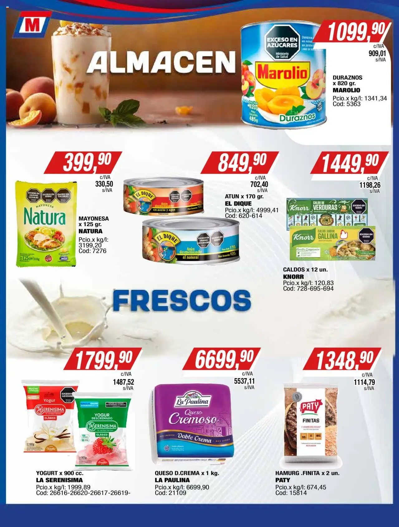 Maxiconsumo ofertas │ válido desde el 25.08.2025 | Página: 4 | Productos: Aceite, Mayonesa, Atún, Crema
