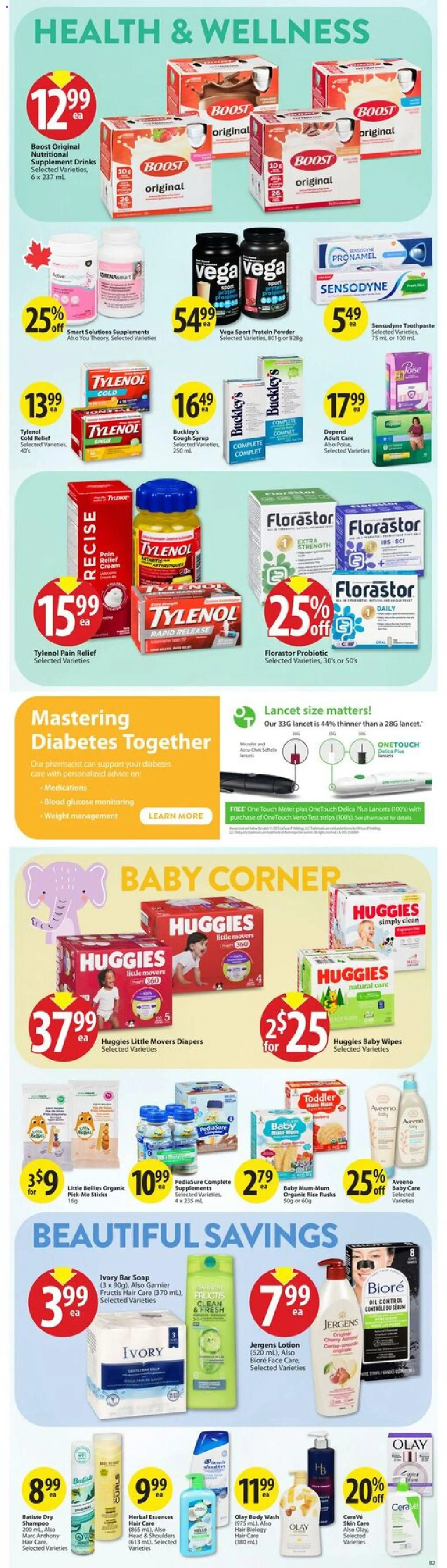 Save on foods flyer valid from 20.11.2025 | Page: 28 | Products: Powder, Shampoo, Soap, Body wash
