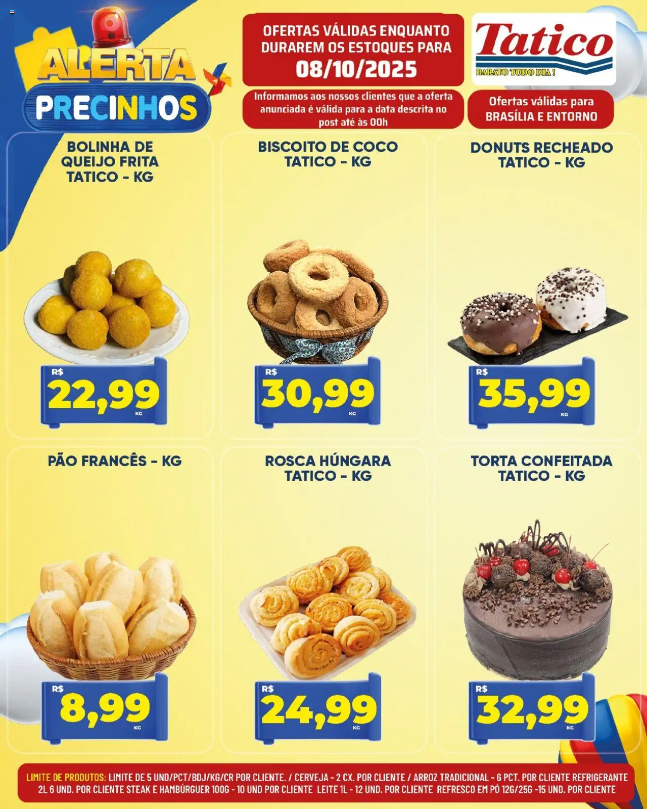 Tatico Folheto - válido de 09.10.2025 | Página: 38 | Produtos: Coco, Leite, Cerveja, Hambúrguer