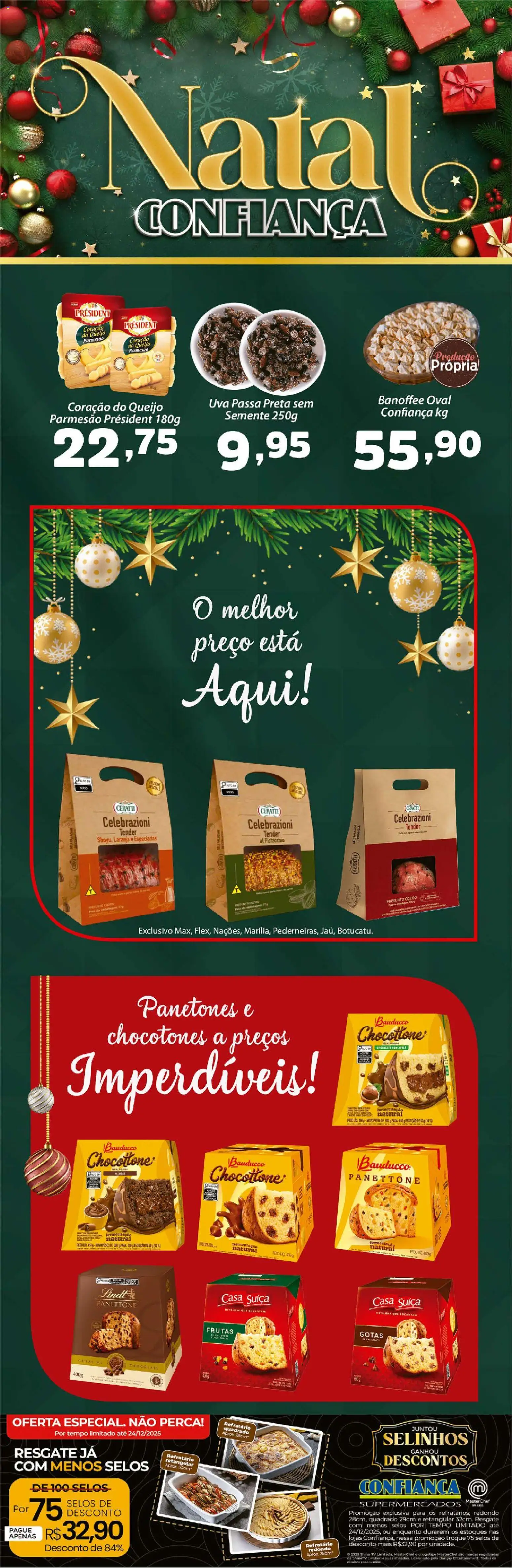 Confiança Folheto - válido de 23.12.2025 | Página: 5 | Produtos: Presunto, Parmesão, Tv, Queijo parmesão