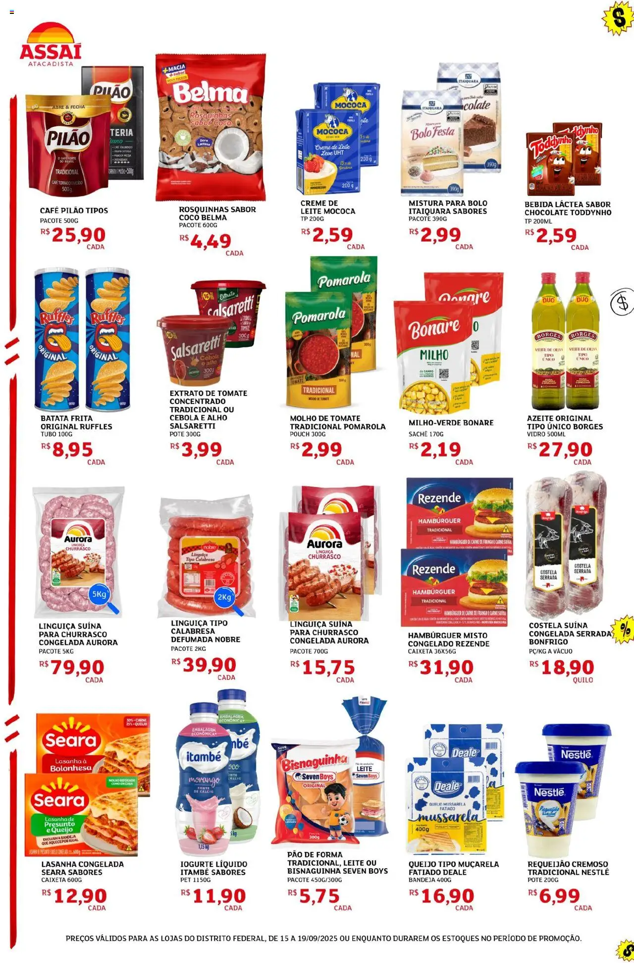 Assaí Atacadista Folheto - válido de 15.09.2025 | Página: 2 | Produtos: Creme, Lasanha, Bandeja, Café pilão