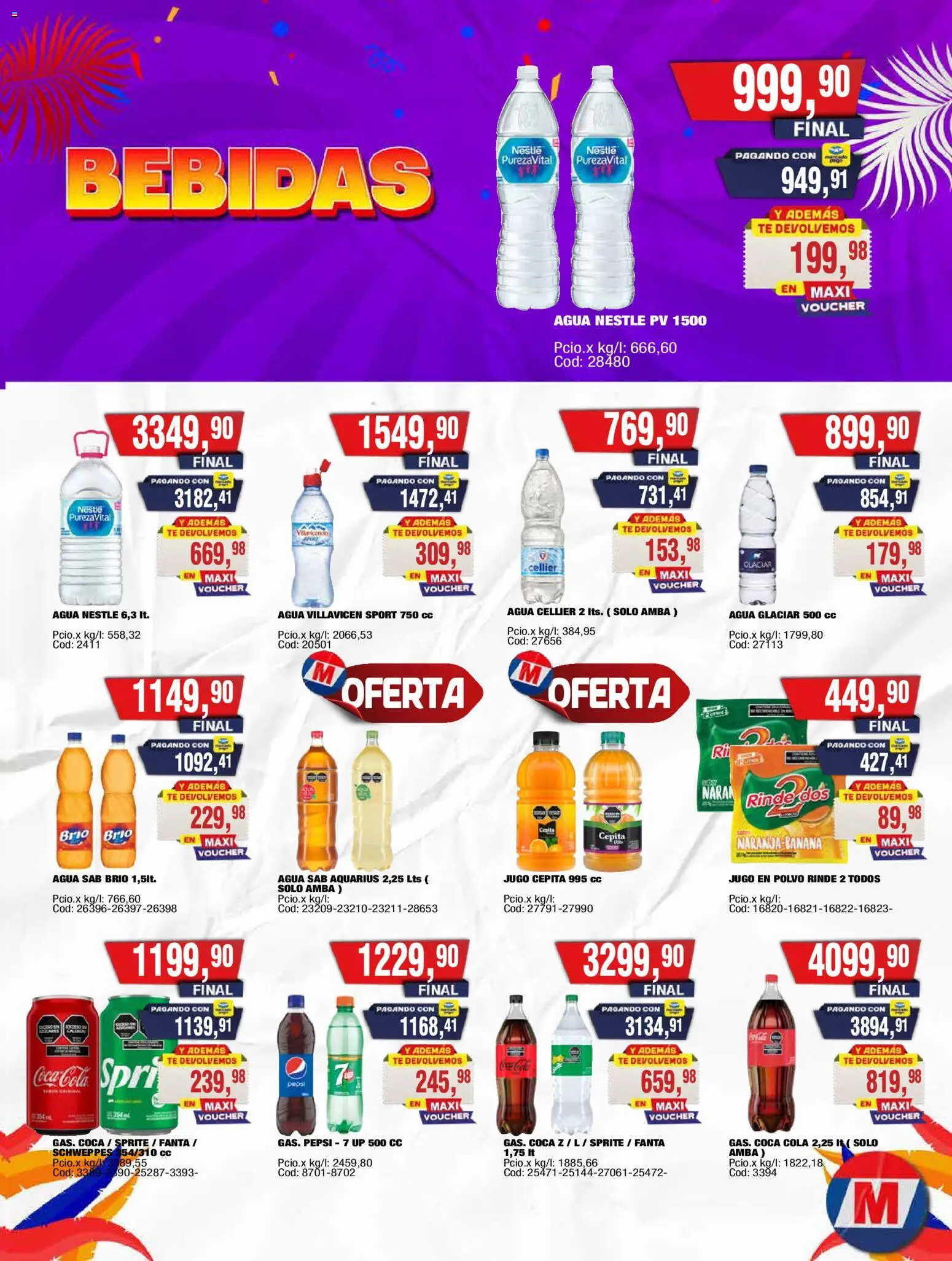 Maxiconsumo ofertas │ válido desde el 23.02.2026 | Página: 17 | Productos: Polvo, Agua, Jugo, Té