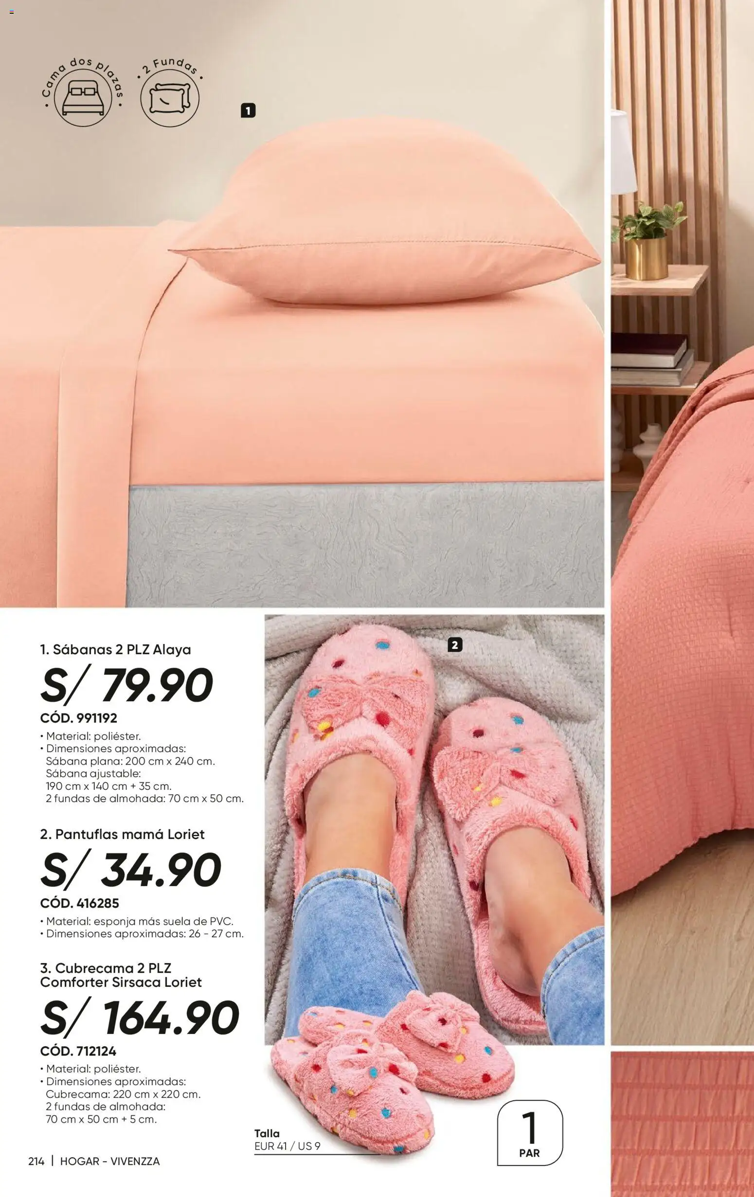 Catálogo Azzorti válido desde 15.12.2025 | Página: 217 | Productos: Esponja, Cama, Almohada, Pantuflas