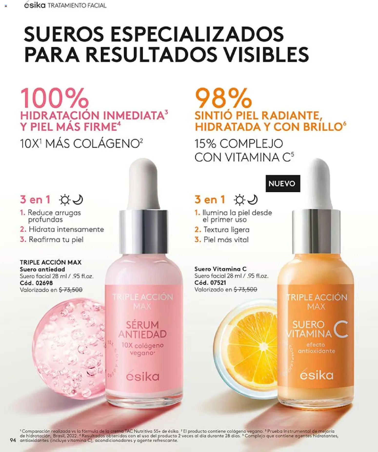 Ésika revista - valida desde el 15.04.2026 | Página: 94 | Productos: Crema, Serum